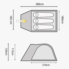 Load image into Gallery viewer, Highlander Juniper Dome Tent (3 Person)(Navy)
