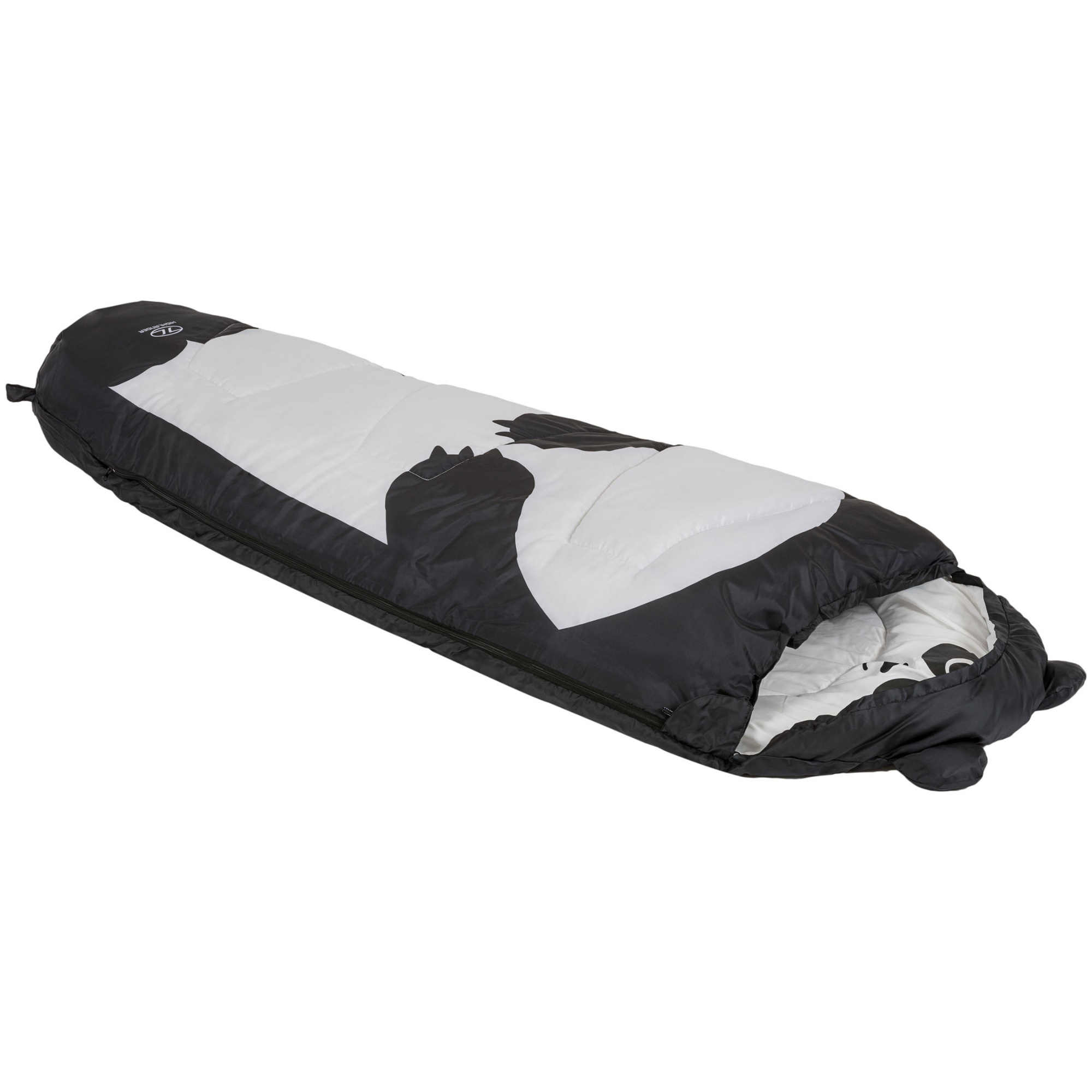 Highlander Kids Creature 4°C/6°C Sleeping Bag - Mummy Shape (Black)