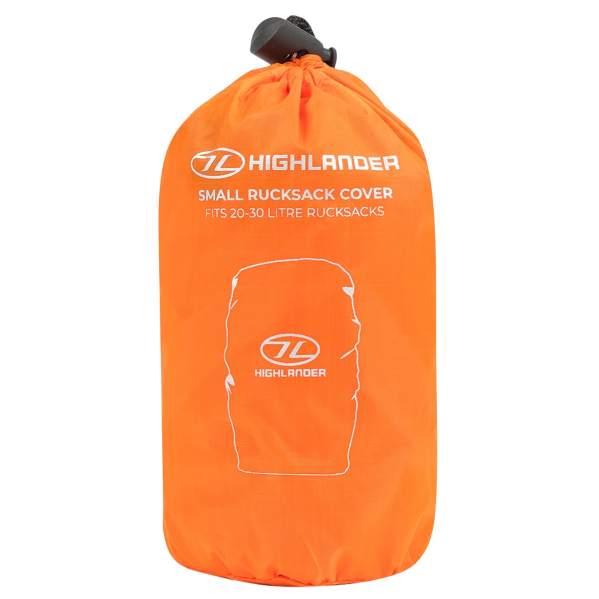 Highlander Lightweight 20L-30L Rucksack Rain Cover Orange Small ACC027-OE