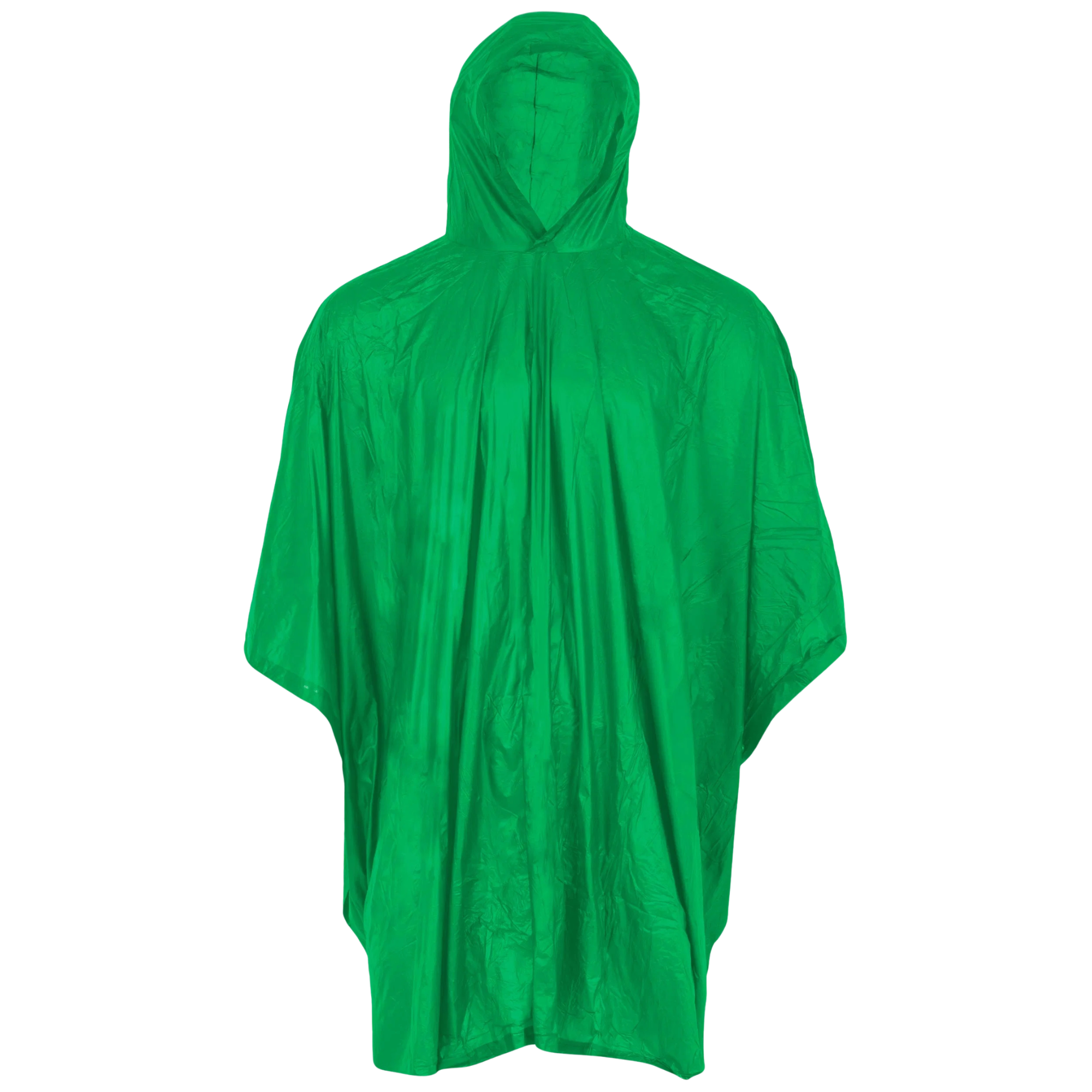 Highlander Lightweight PEVA Biodegradable Hooded Poncho Green WJ056