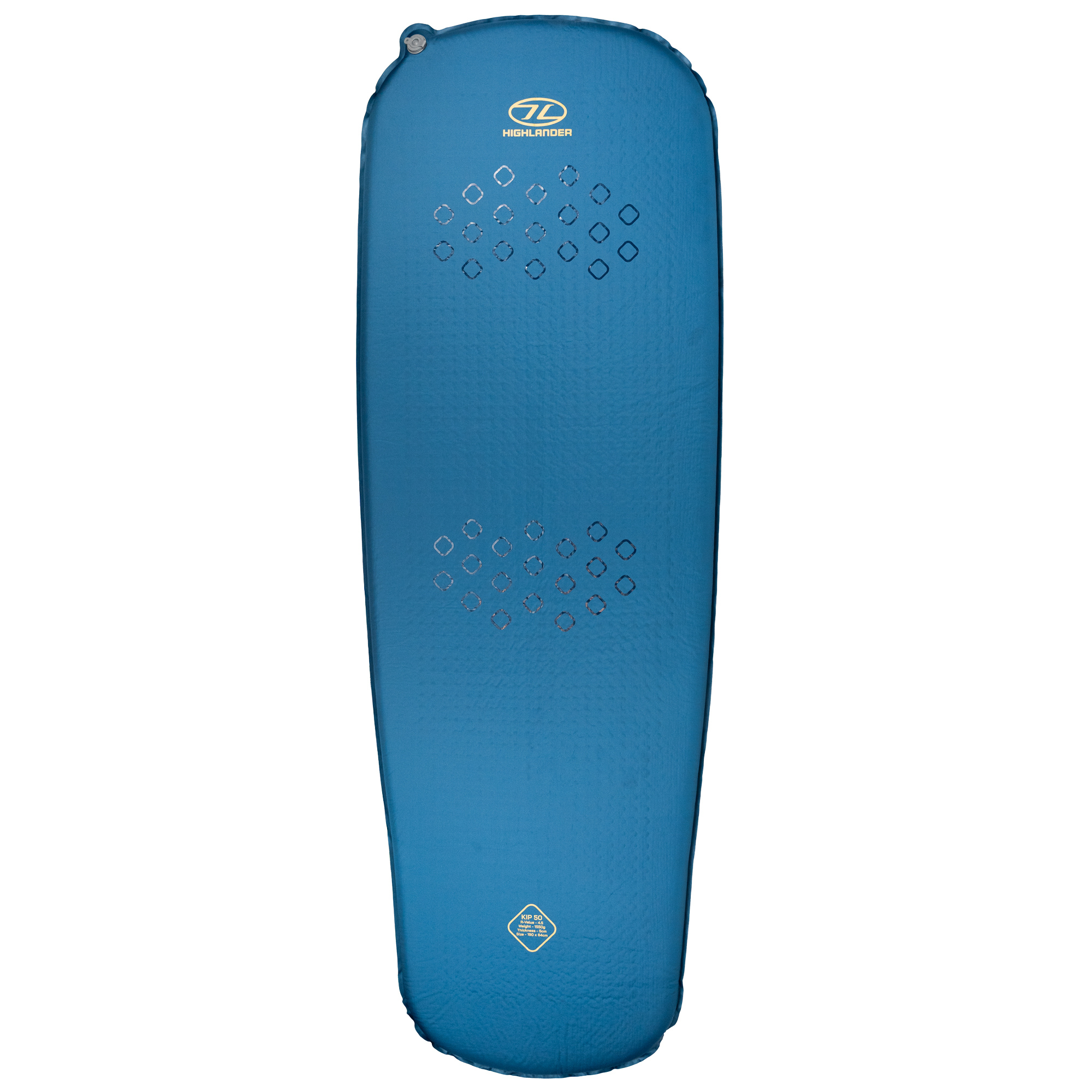 Highlander Self Inflating Kip Sleeping Mat 50mm Deep Blue SM131-50