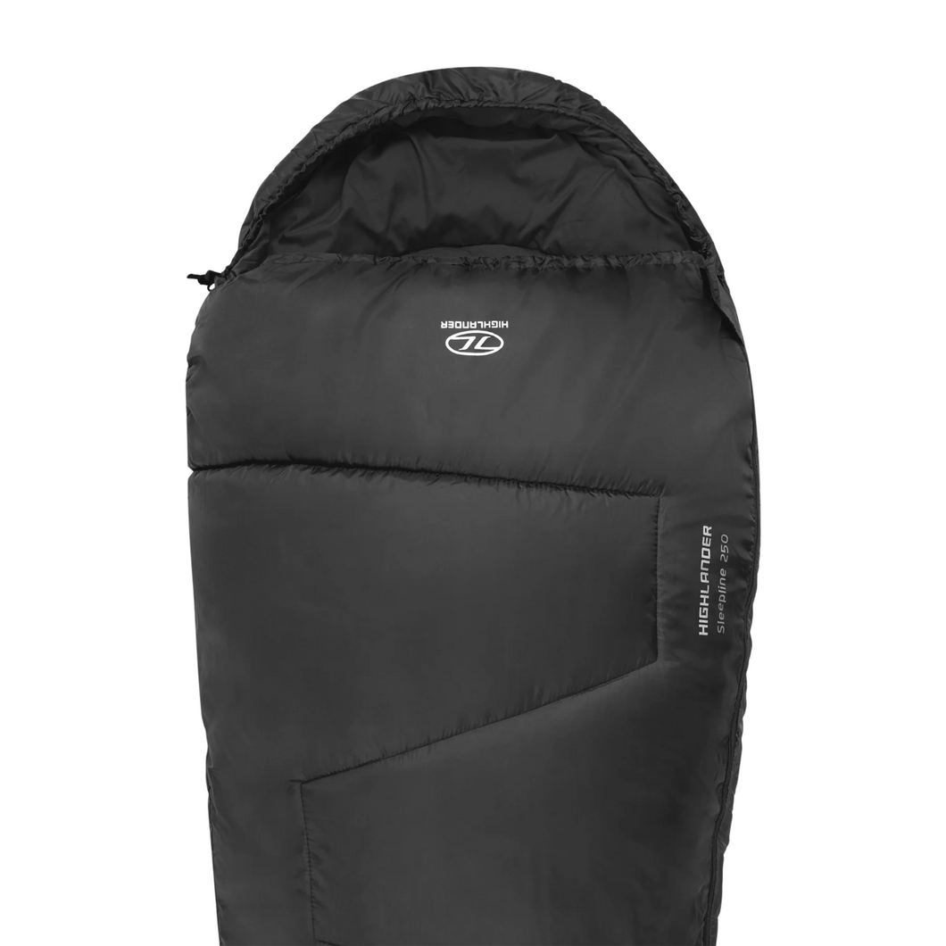 Highlander Sleepline 250 Sleeping Bag (Charcoal)(+8ºC/+5ºC)