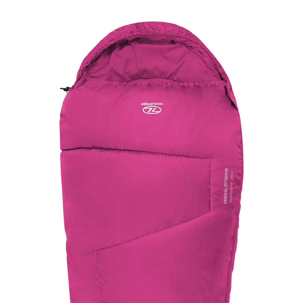 Highlander Sleepline 250 Sleeping Bag (Pink)(+8ºC/+5ºC)