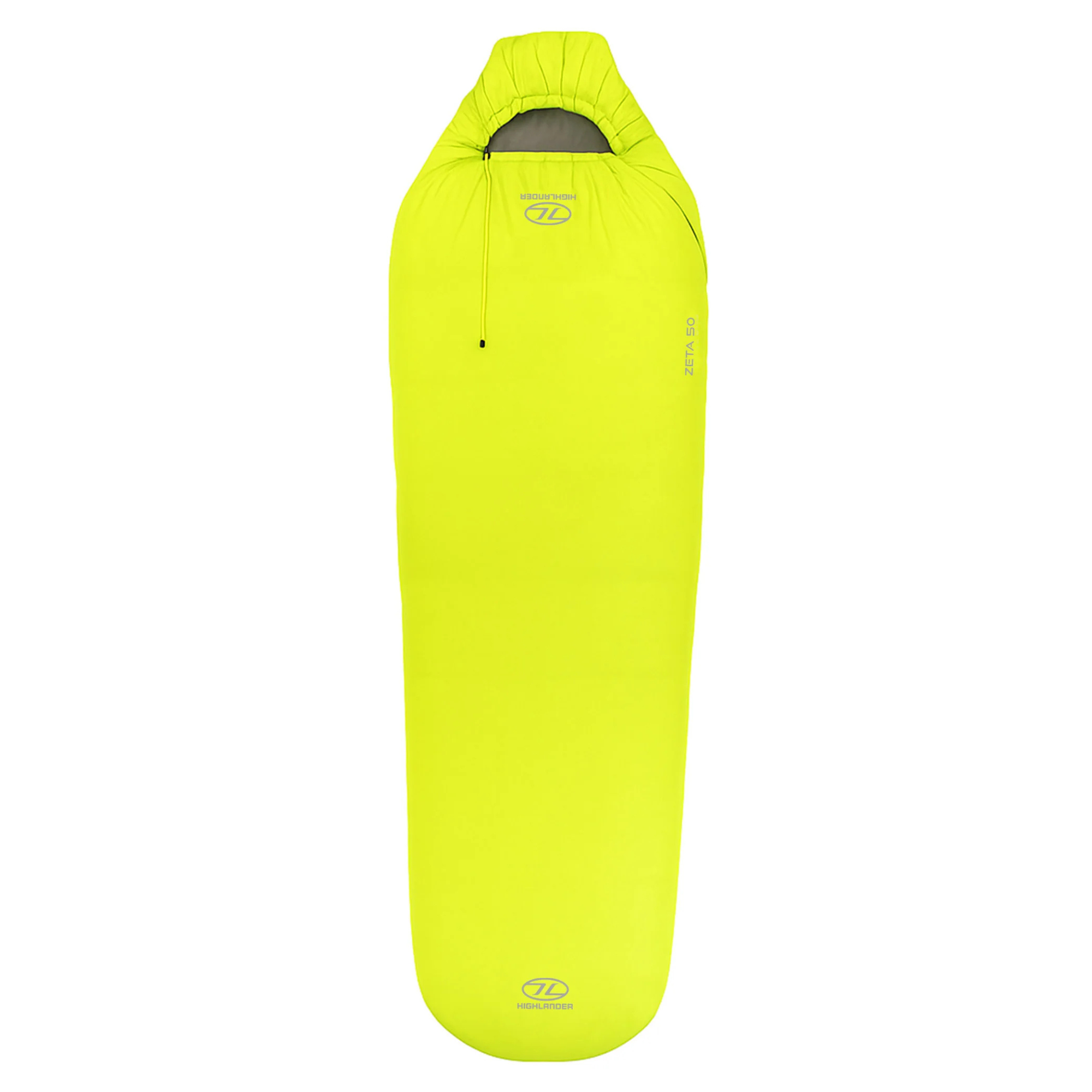 Highlander Zeta 50 14ºC/17ºC Sleeping Bag - Mummy Shape (Lime Green)