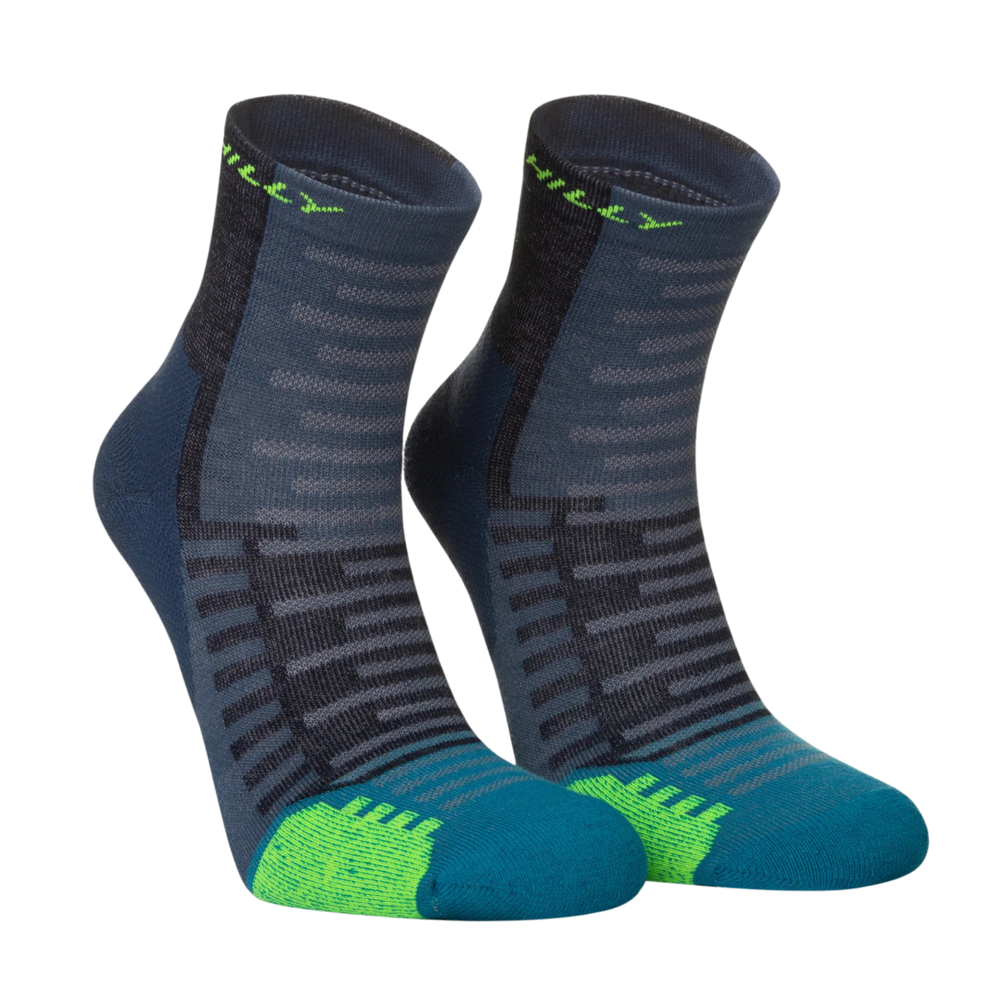 Hilly Unisex Active Running Anklet Socks (Denim/Teal)