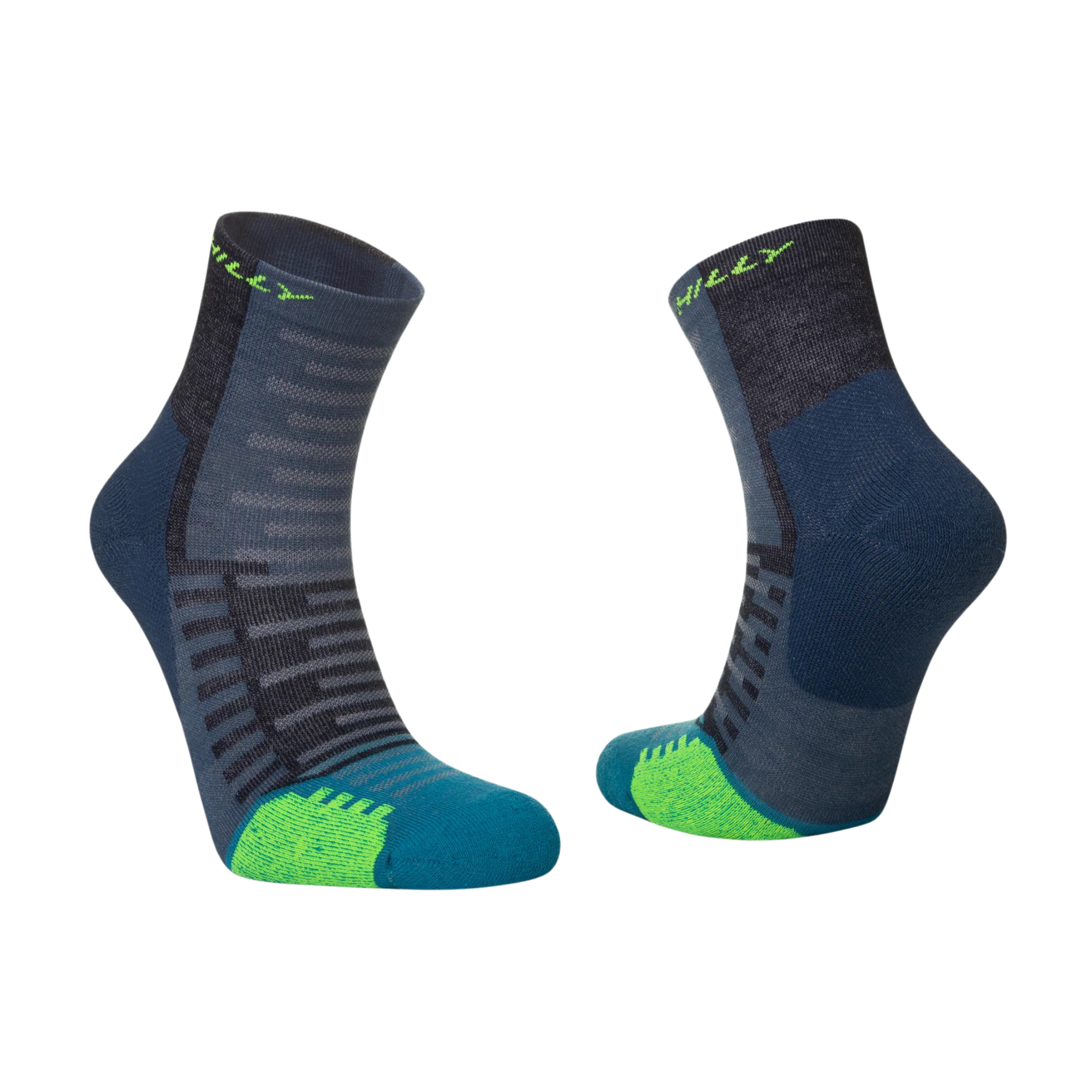 Hilly Unisex Active Running Anklet Socks (Denim/Teal)