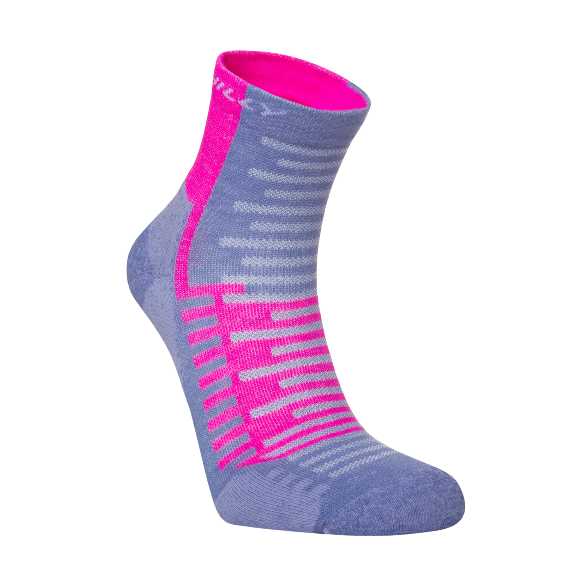 Hilly Unisex Active Running Anklet Socks (Lilac/Pink)