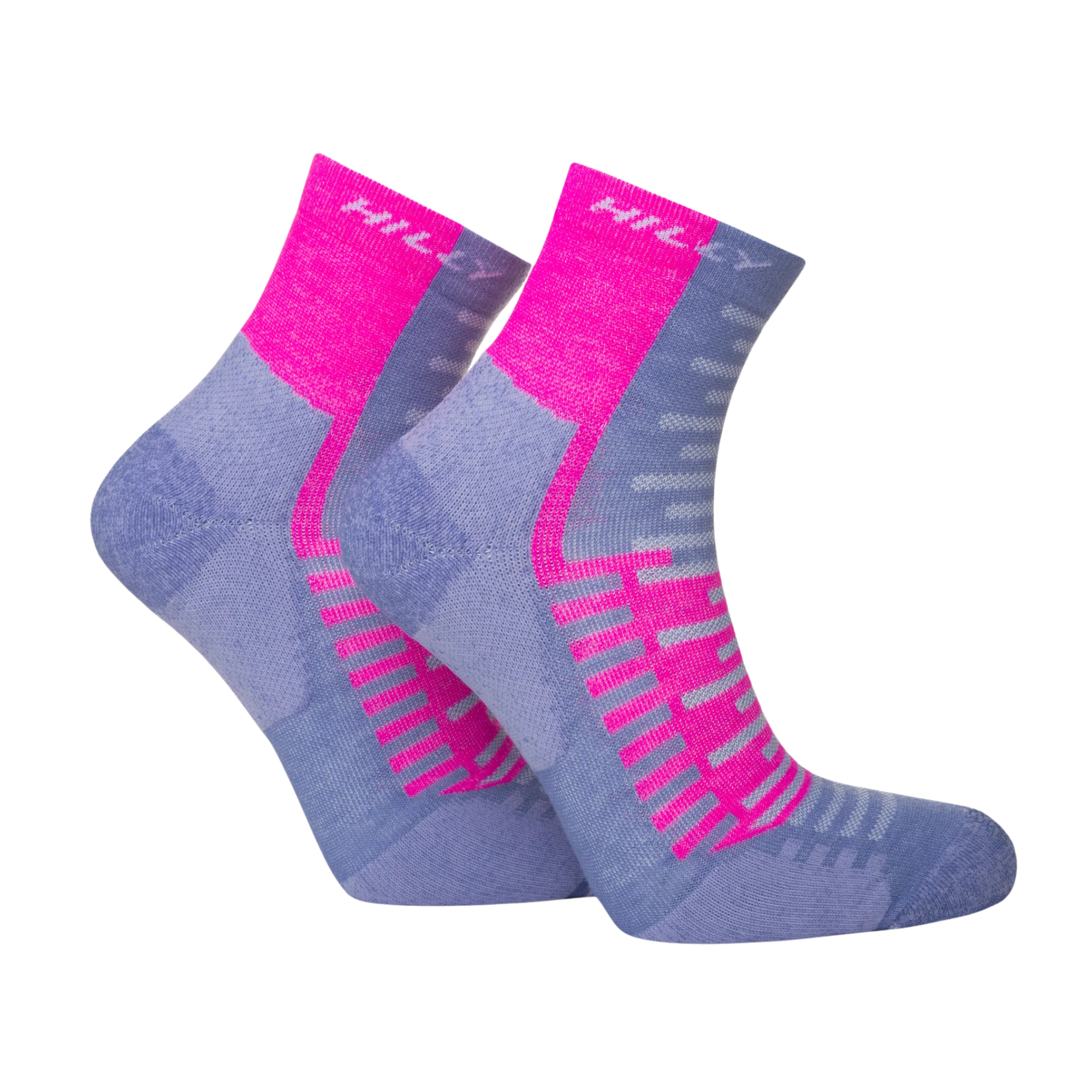 Hilly Unisex Active Running Anklet Socks (Lilac/Pink)