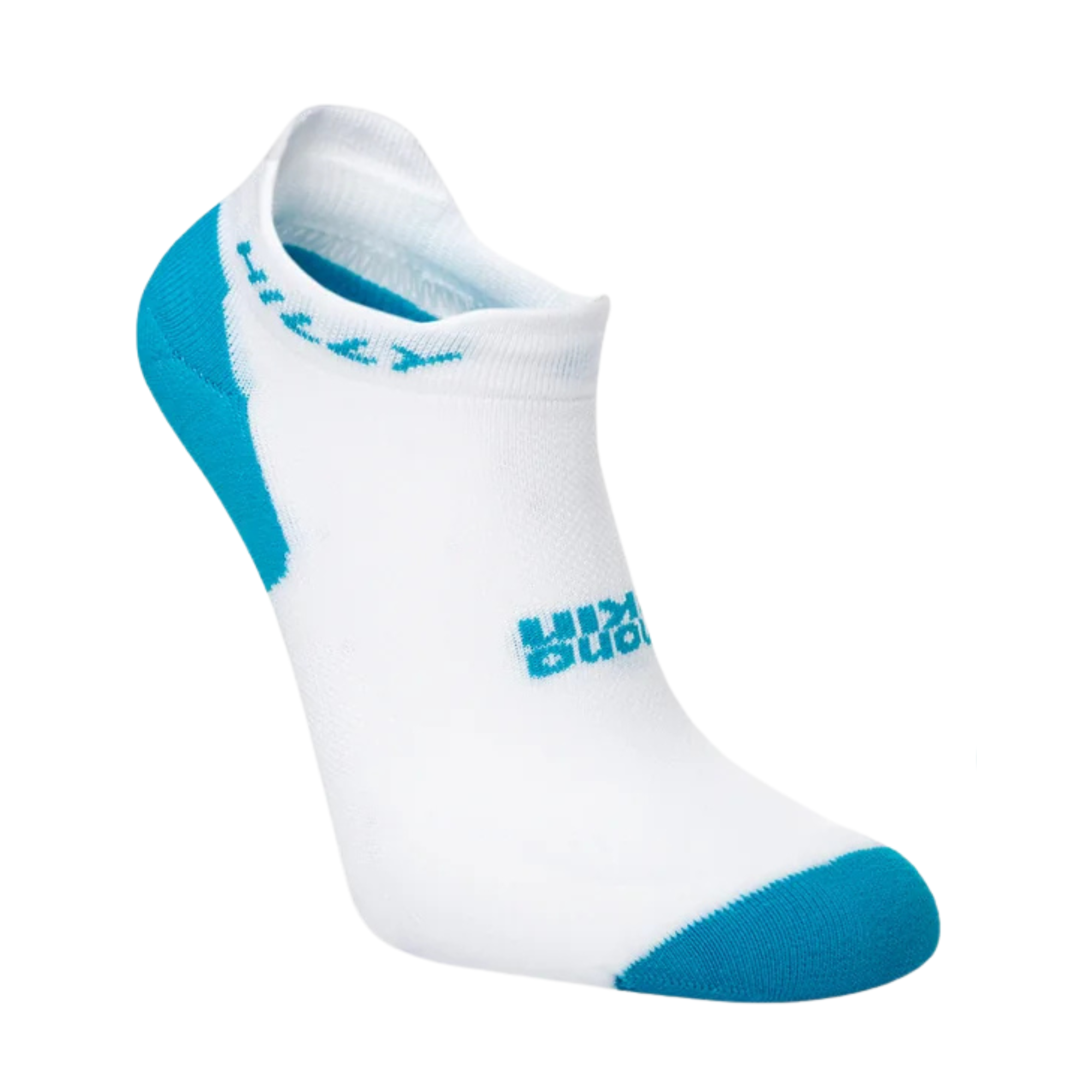Hilly Unisex Active Running Socklets - 2 Pair Pack (White/Black/Peacock)
