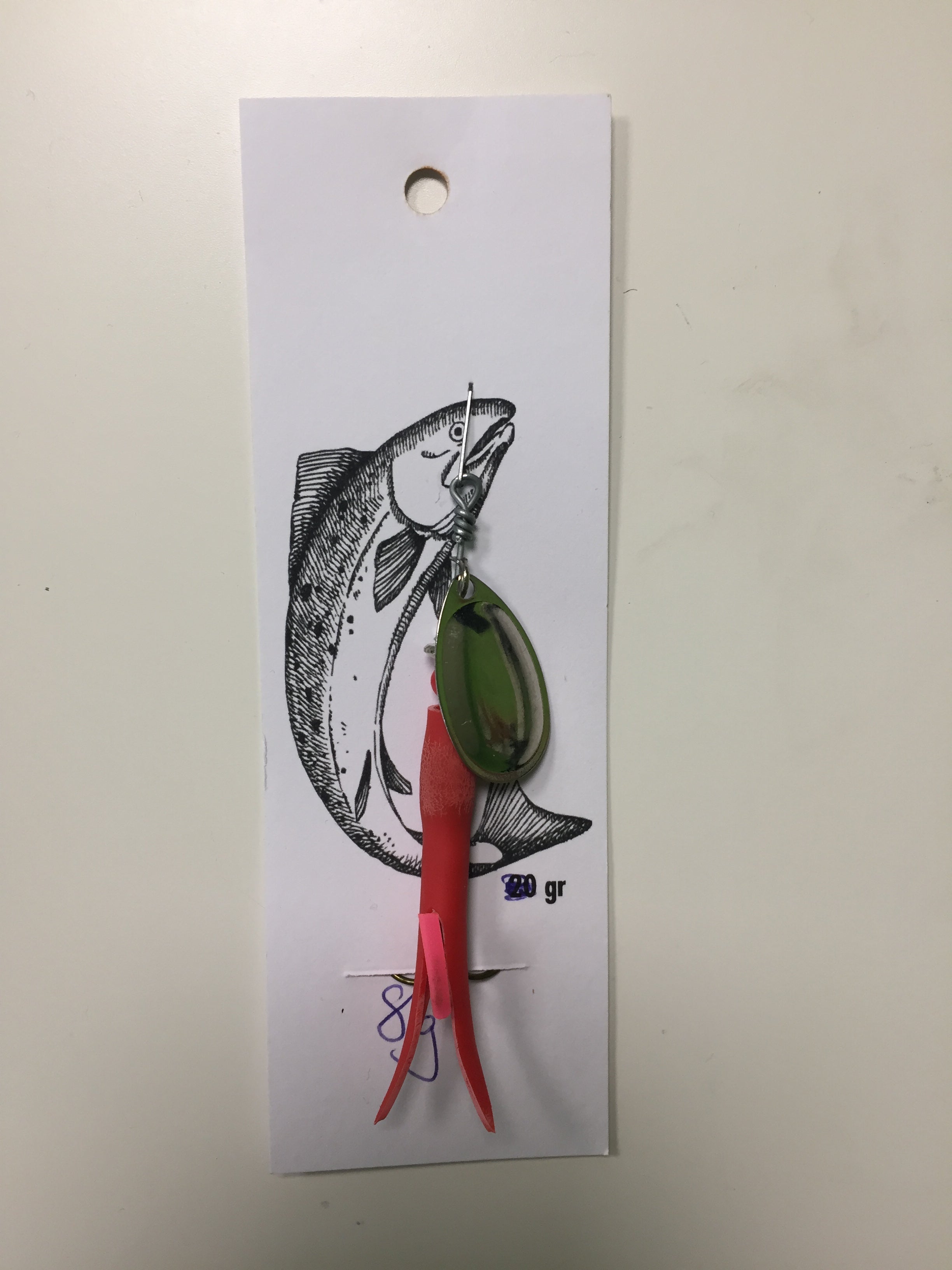 Flying C Spinning Lure (8g Red/Silver)