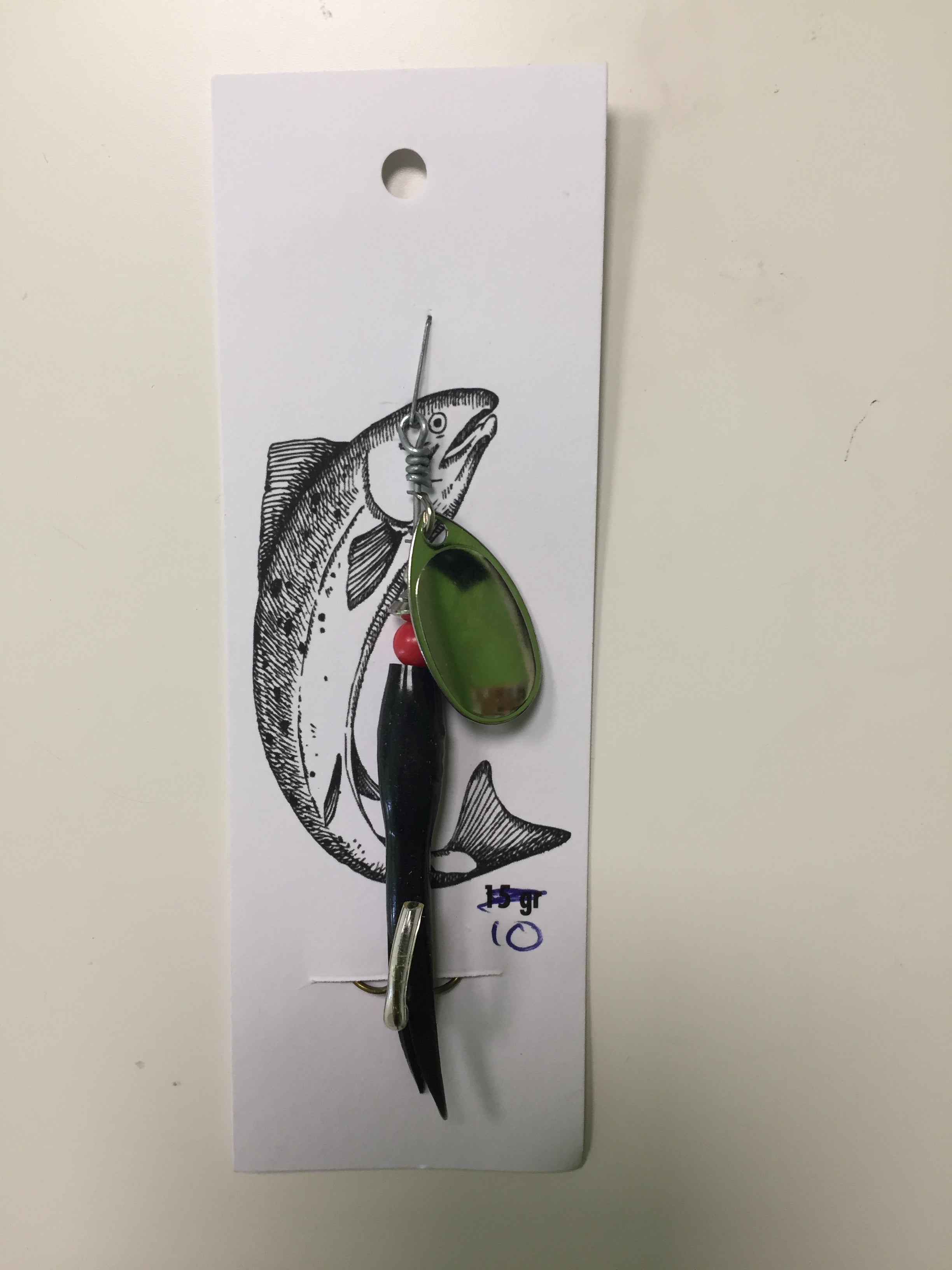 Flying C Spinning Lure (10g Black/Silver)
