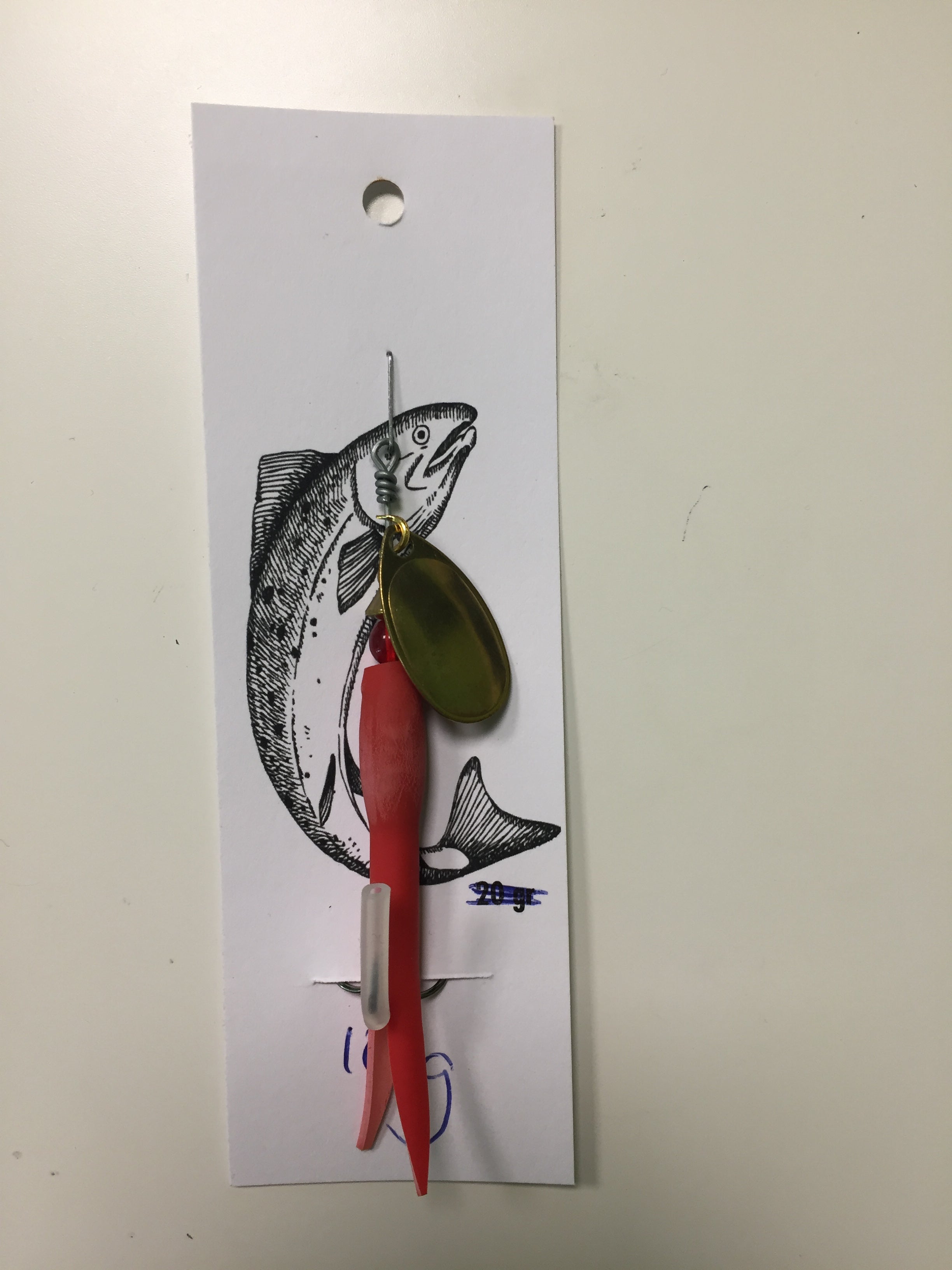 Flying C Spinning Lure (10g Red/Gold)