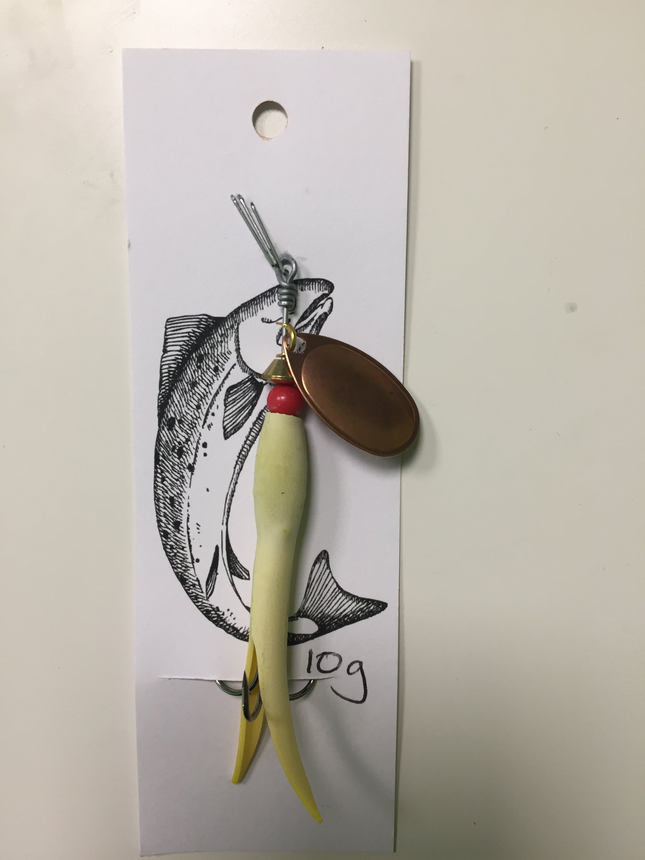 Flying C Spinning Lure (10g Yellow/Copper)