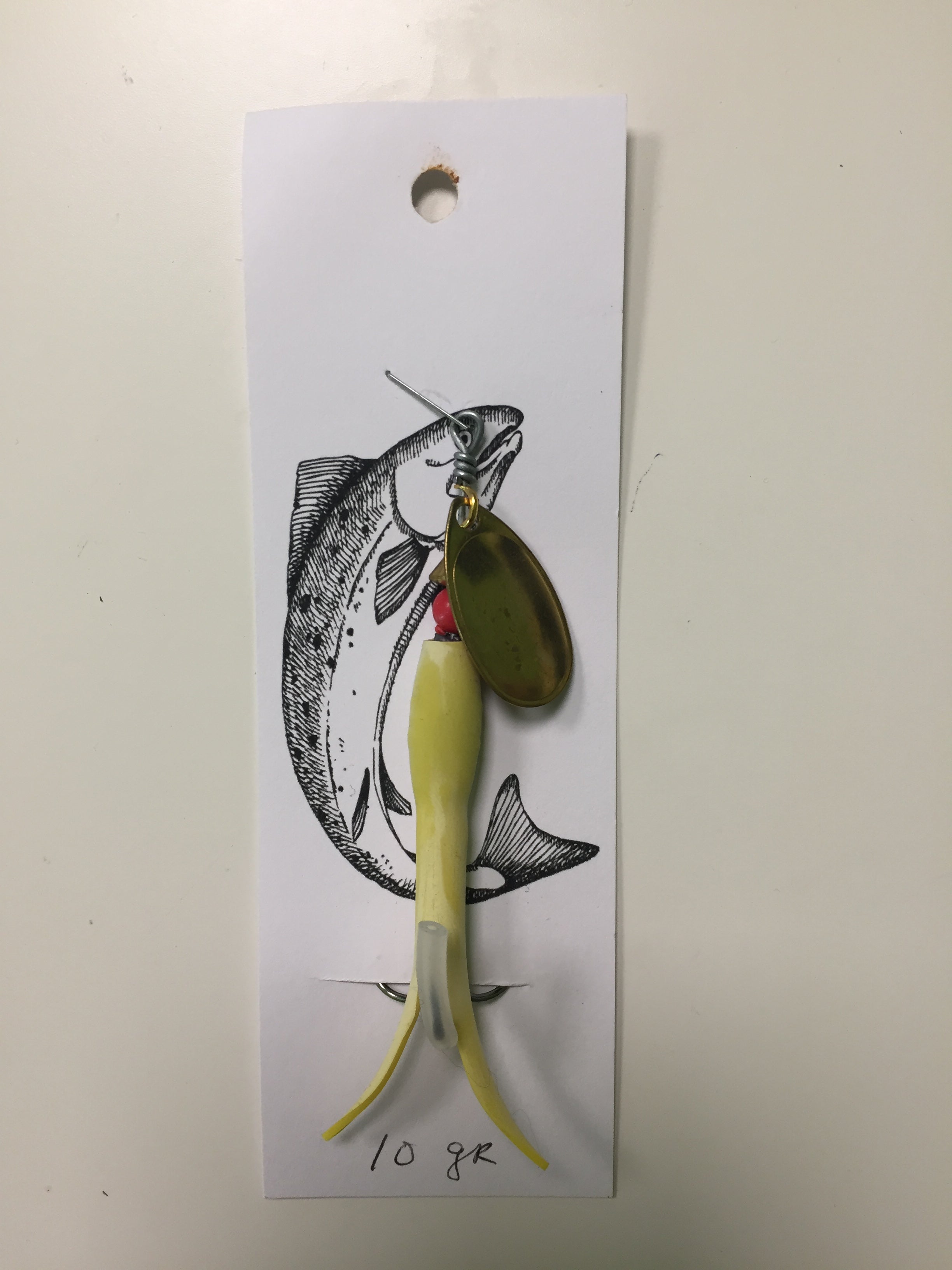 Flying C Spinning Lure (10g Yellow/Gold)