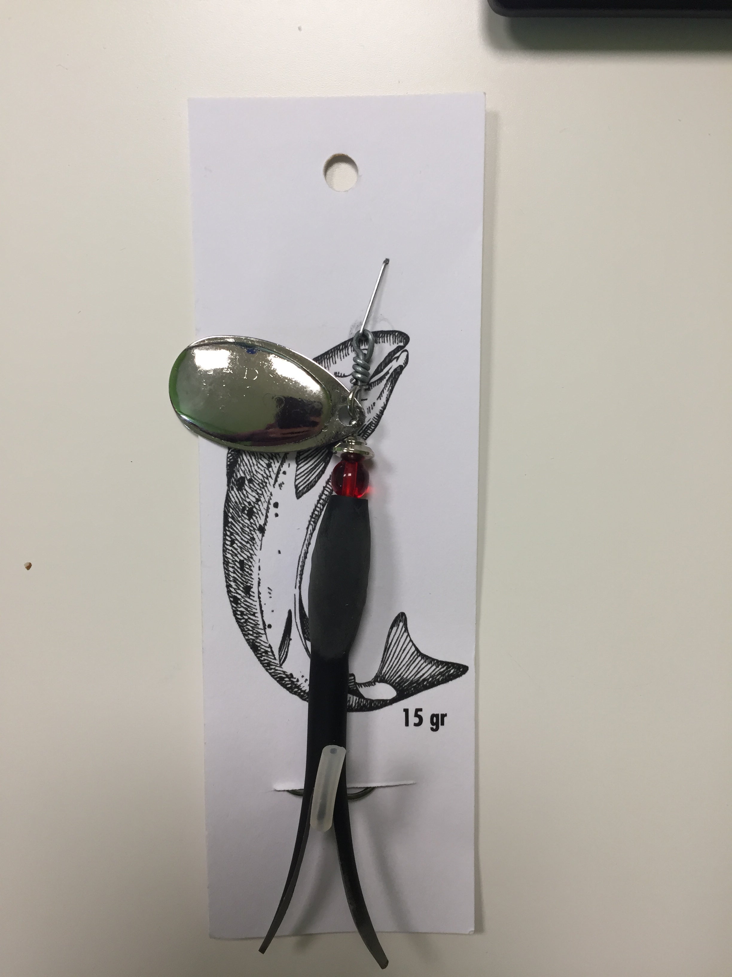 Flying C Spinning Lure (15g Black/Silver)