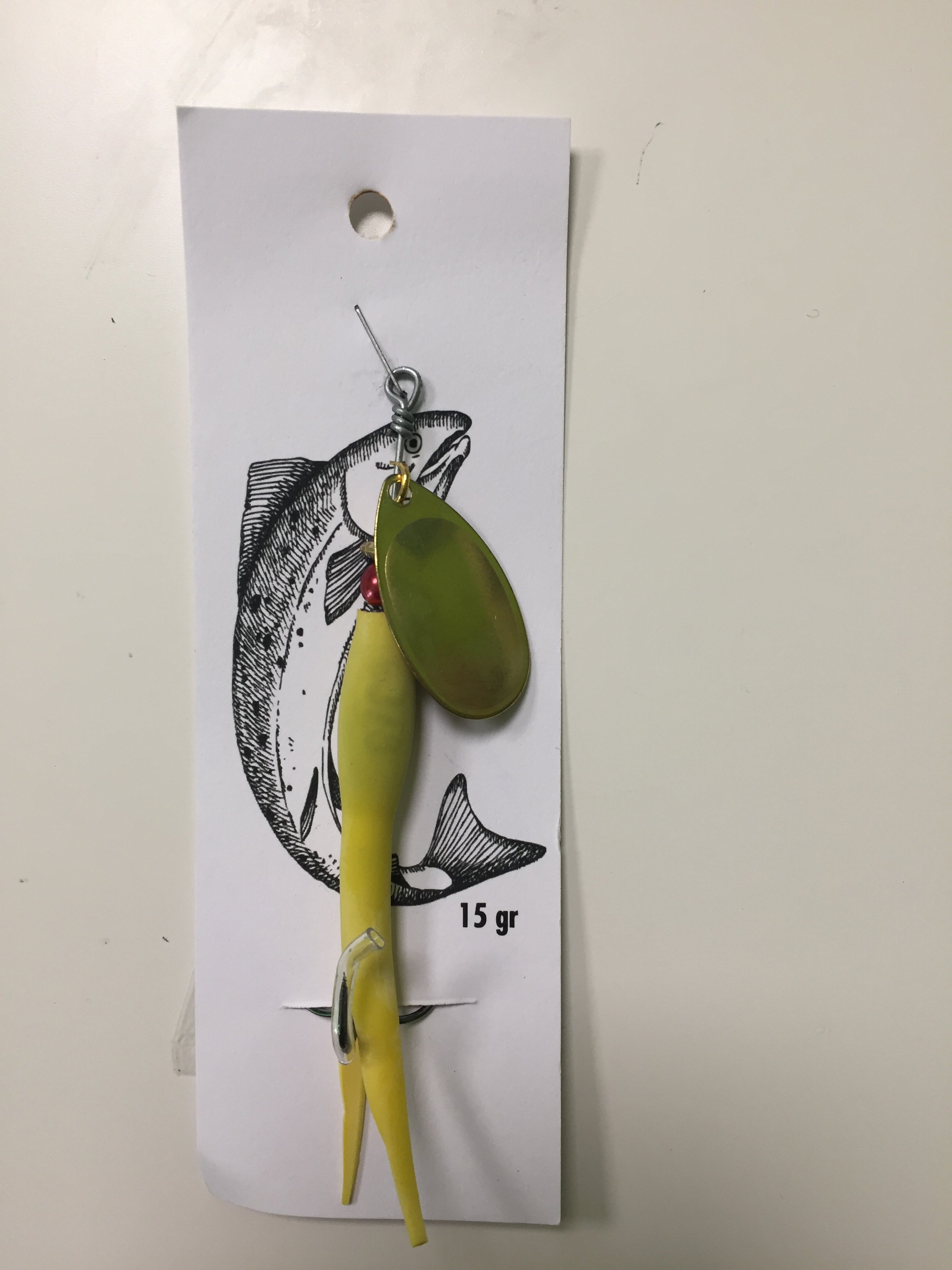 Flying C Spinning Lure (15g Yellow/Gold)