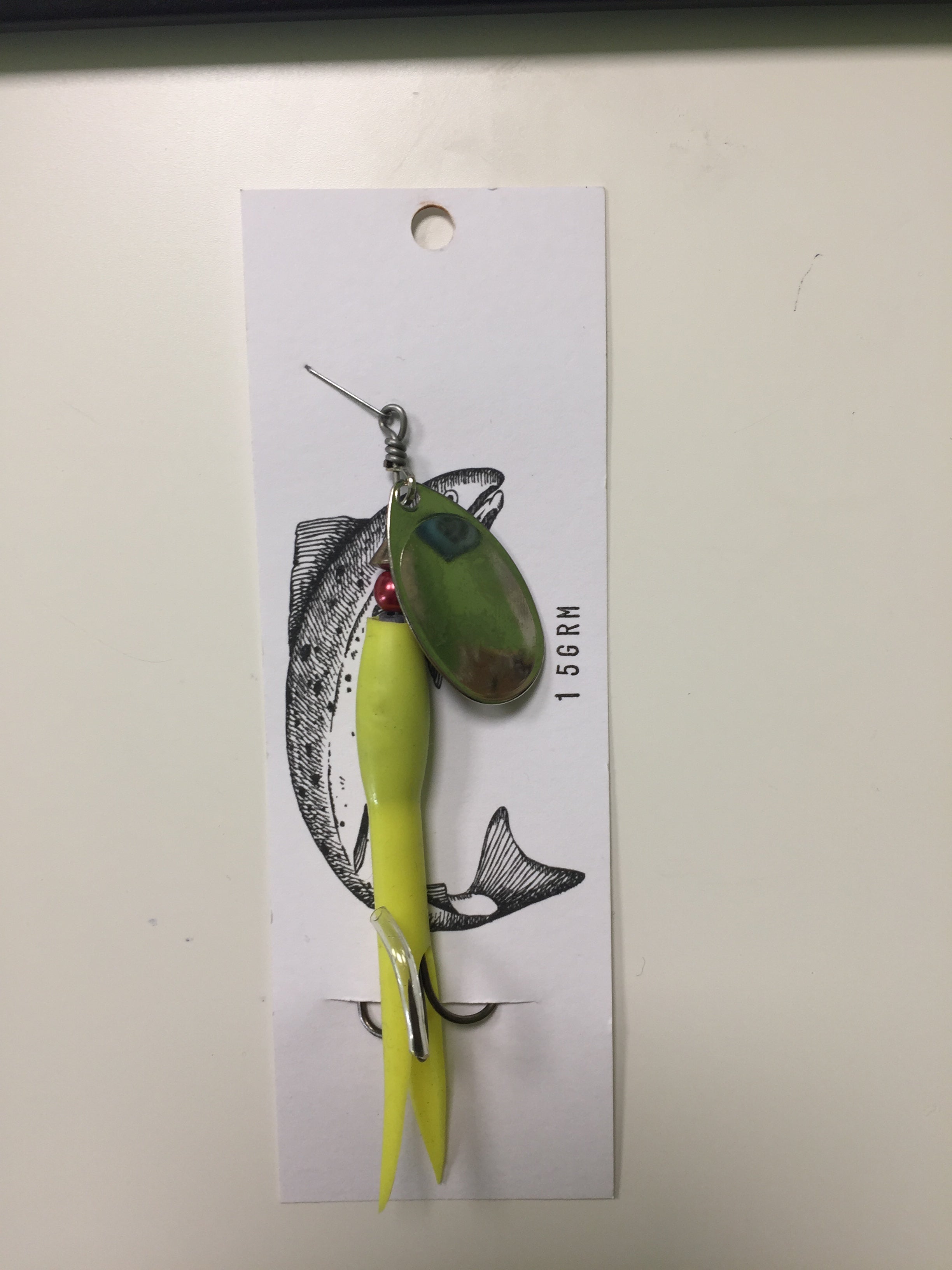 Flying C Spinning Lure (15g Yellow/Silver)