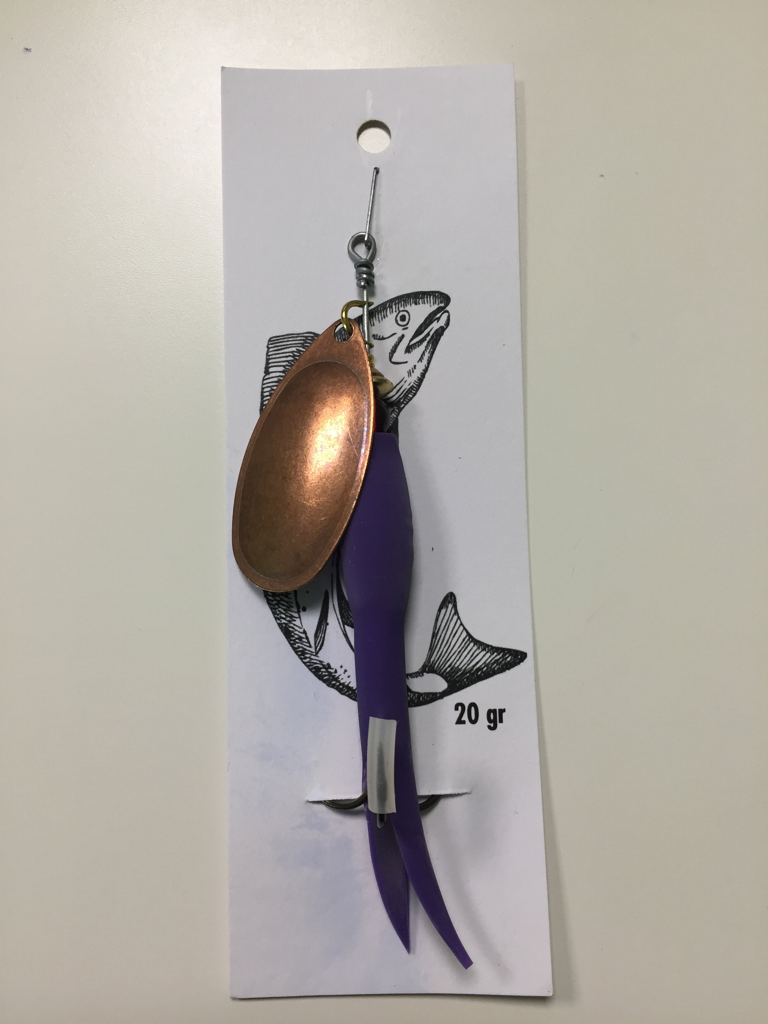 Flying C Spinning Lure (20g Purple/Copper)
