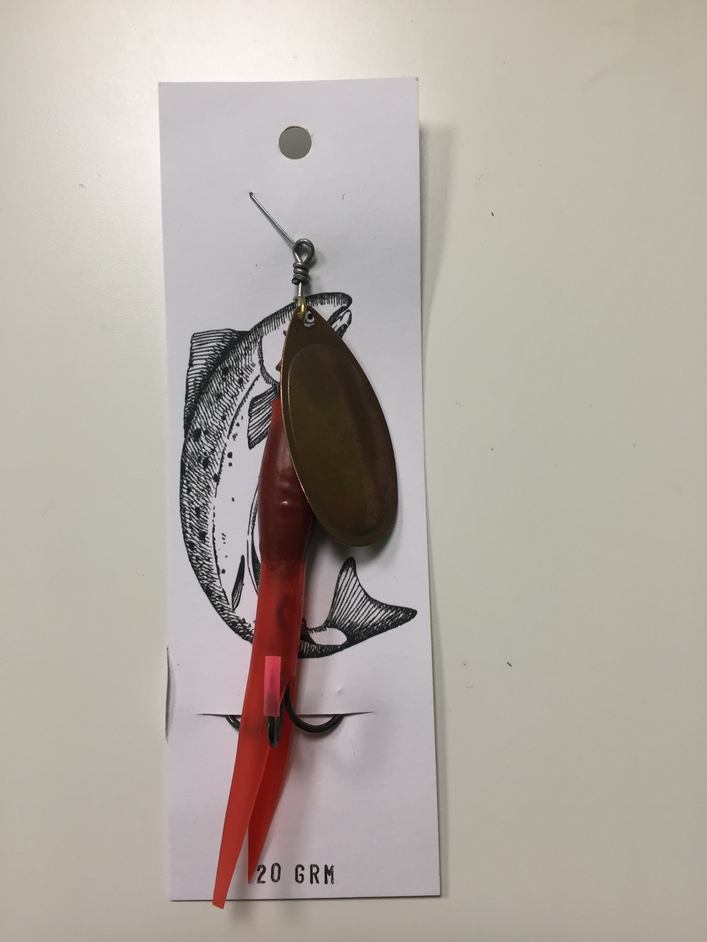 Flying C Spinning Lure (20g Red/Copper)