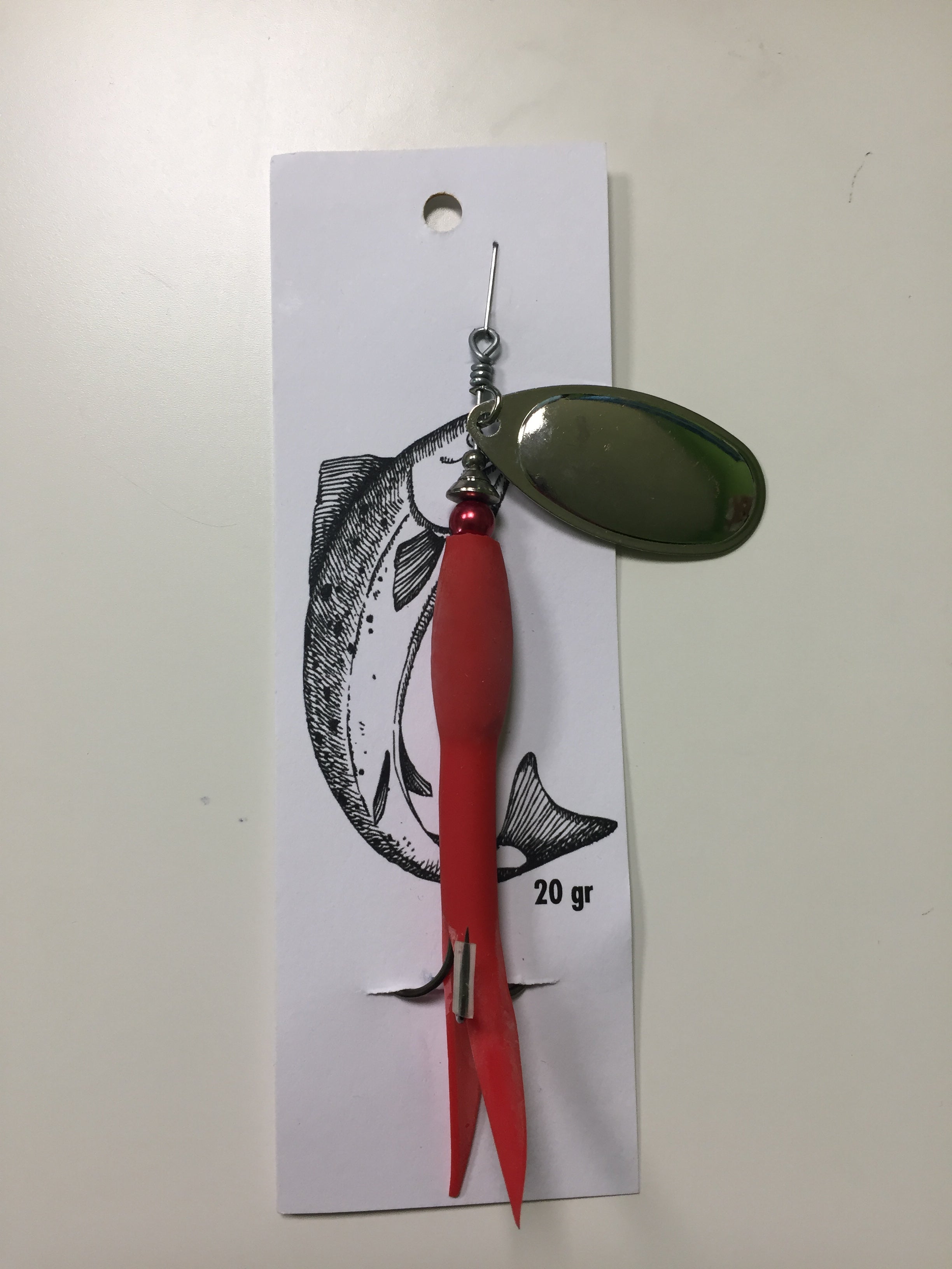 Flying C Spinning Lure (20g Red/Silver)