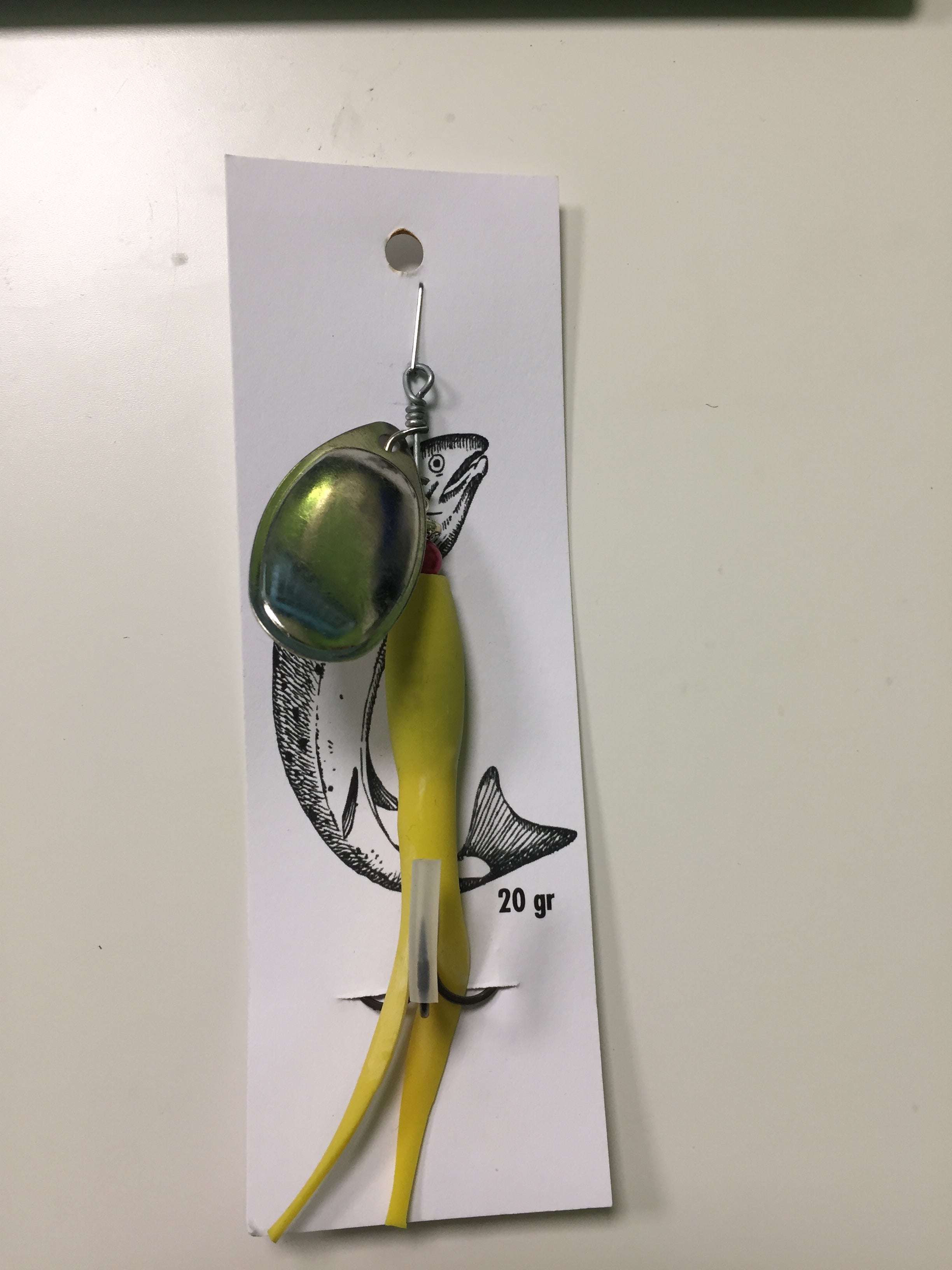 Flying C Spinning Lure (20g Yellow/Silver)
