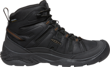Load image into Gallery viewer, Keen Men&#39;s Circadia Waterproof Mid Trail Boots - WIDE FIT (Black/Curry)
