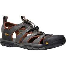 Load image into Gallery viewer, Keen Men's Clearwater CNX Closed Toe Sandals (Raven/Tortoise Shell)
