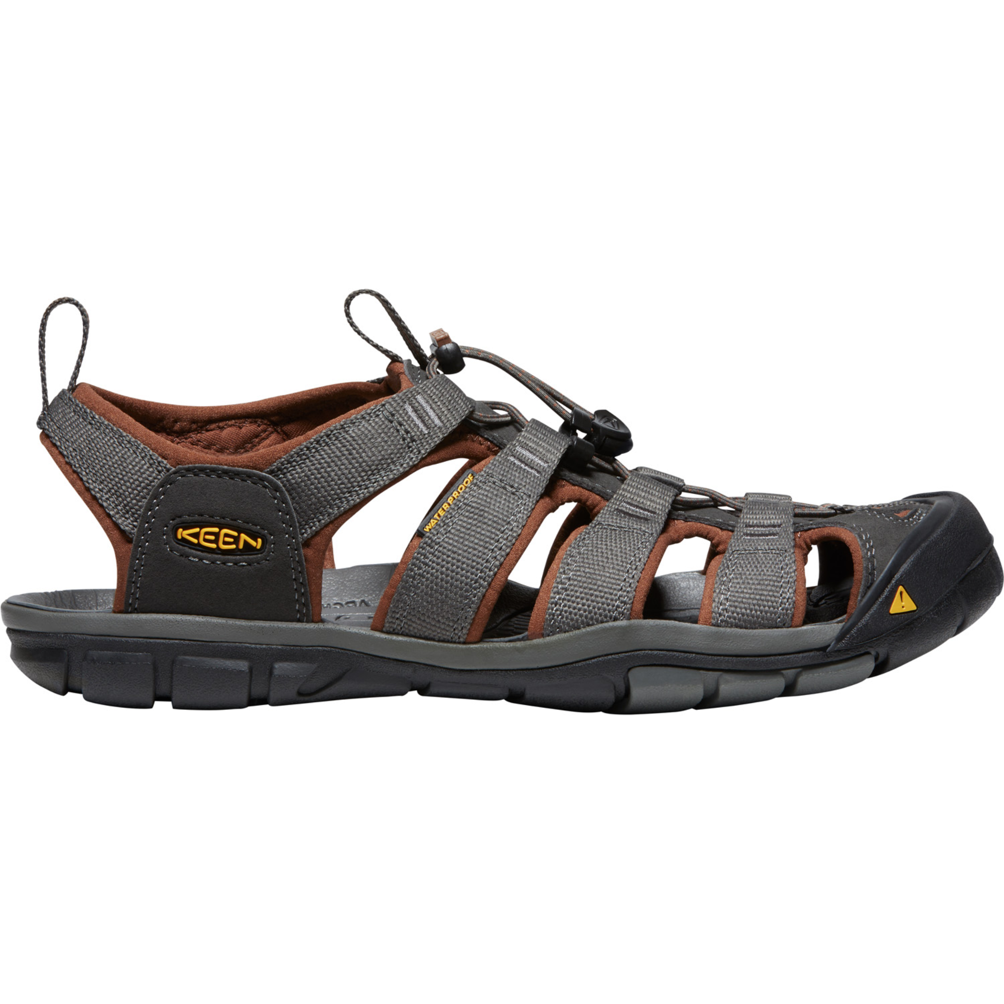 Keen Men's Clearwater CNX Closed Toe Sandals (Raven/Tortoise Shell)