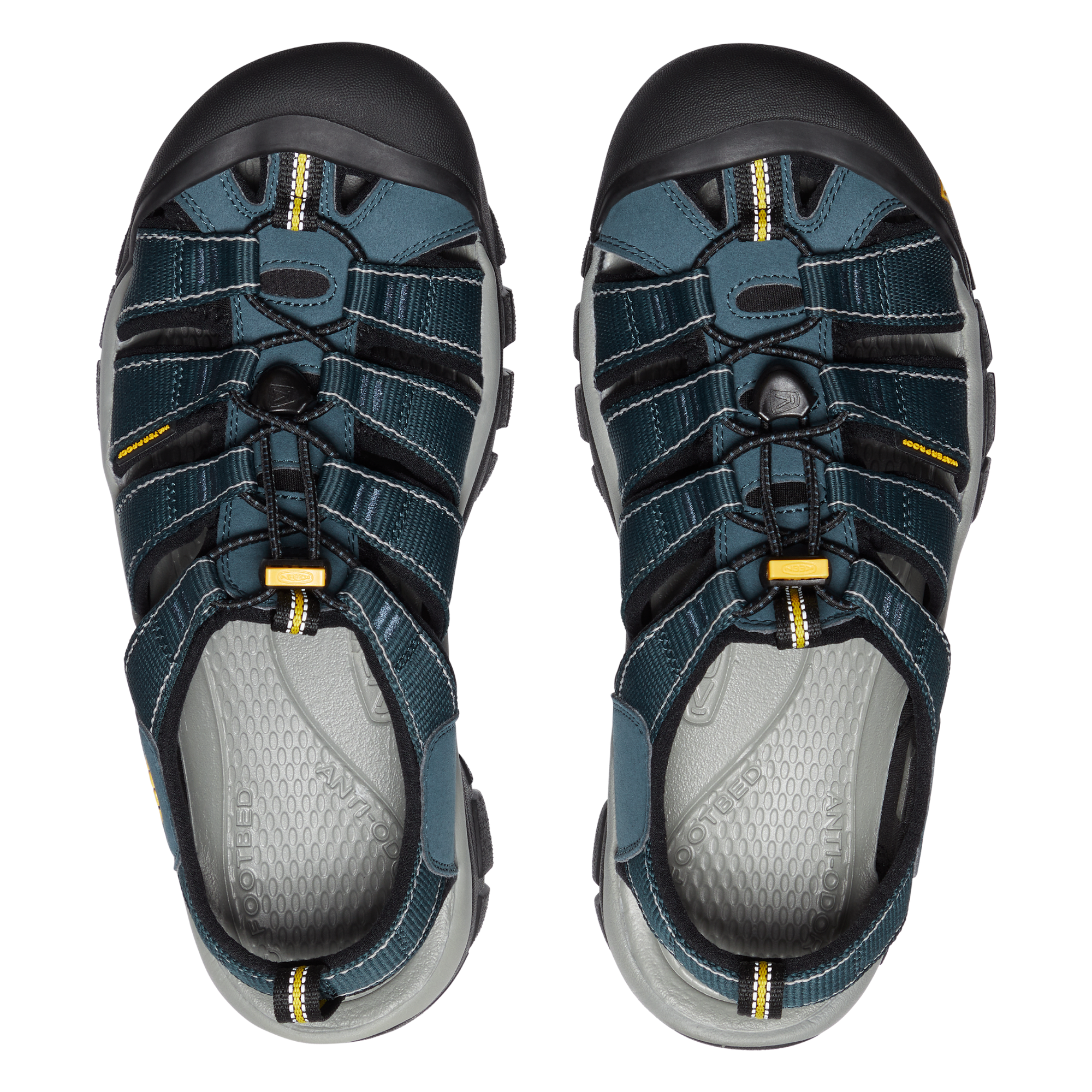 Keen Men's Newport H2 Closed Toe Sandals (Navy/Medium Grey)