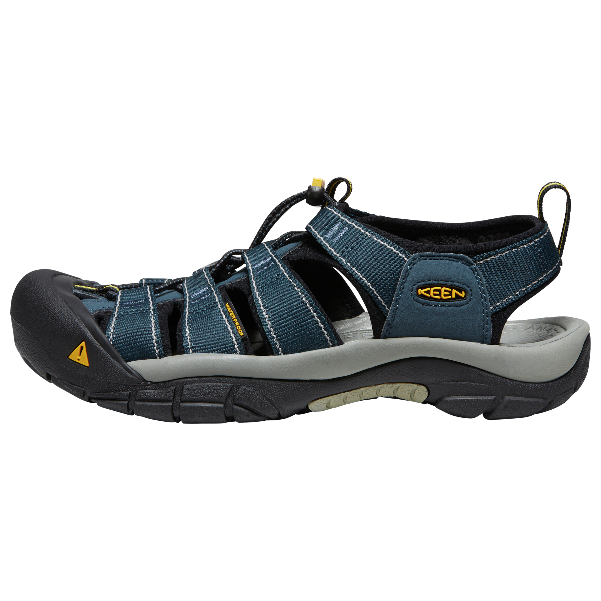 Keen Men's Newport H2 Closed Toe Sandals (Navy/Medium Grey)