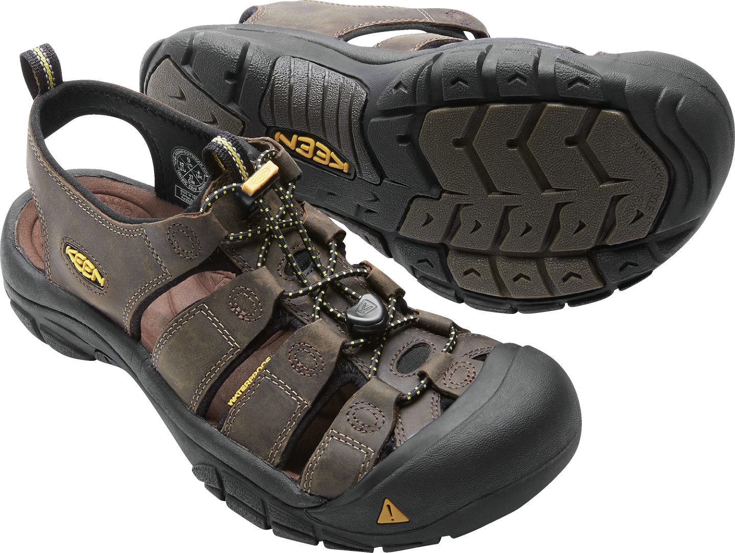 Keen Men's Newport Closed Toe Sandals (Bison)
