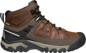 Keen Men's Targhee III Waterproof Mid Trail Boots - WIDE FIT (Chestnut/Mulch)