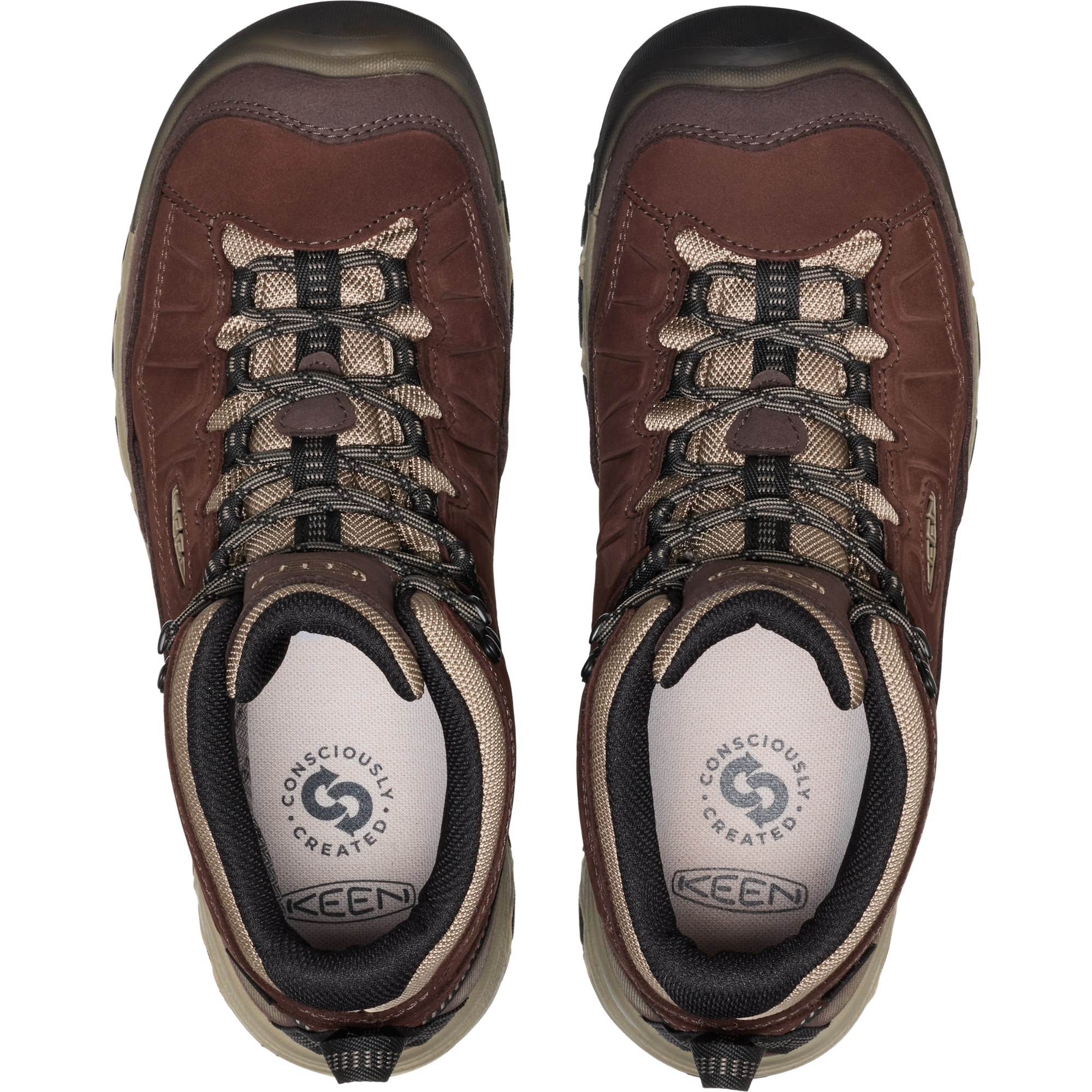 Keen Men's Targhee IV Waterproof Mid Trail Boots (Java/Brindle)