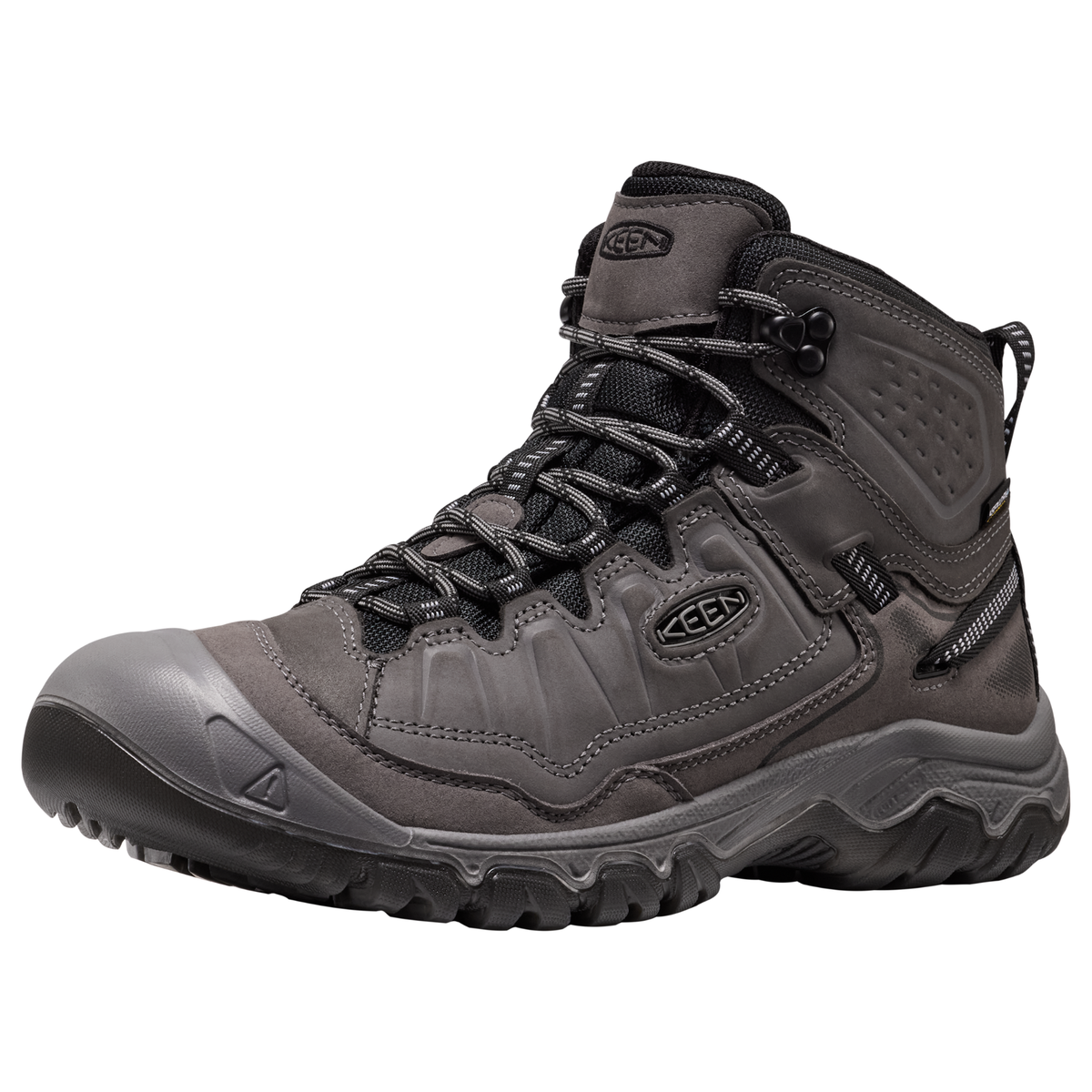 Keen Men's Targhee IV Waterproof Mid Trail Boots Magnet Black 1032633