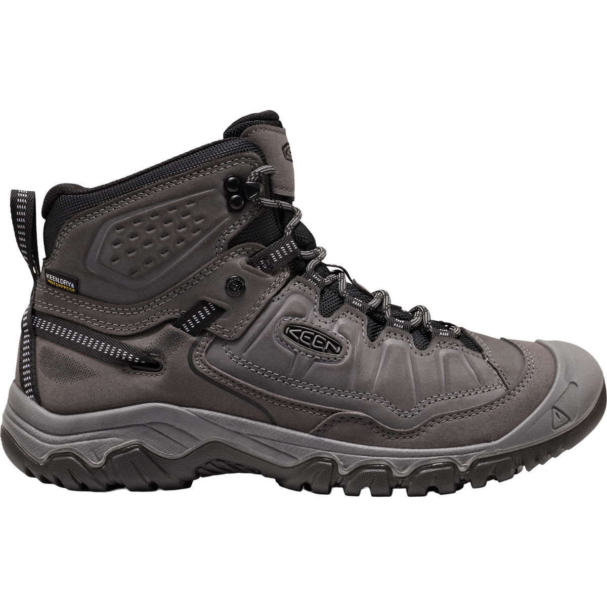 Keen Men's Targhee IV Waterproof Mid Trail Boots Magnet Black 1032633