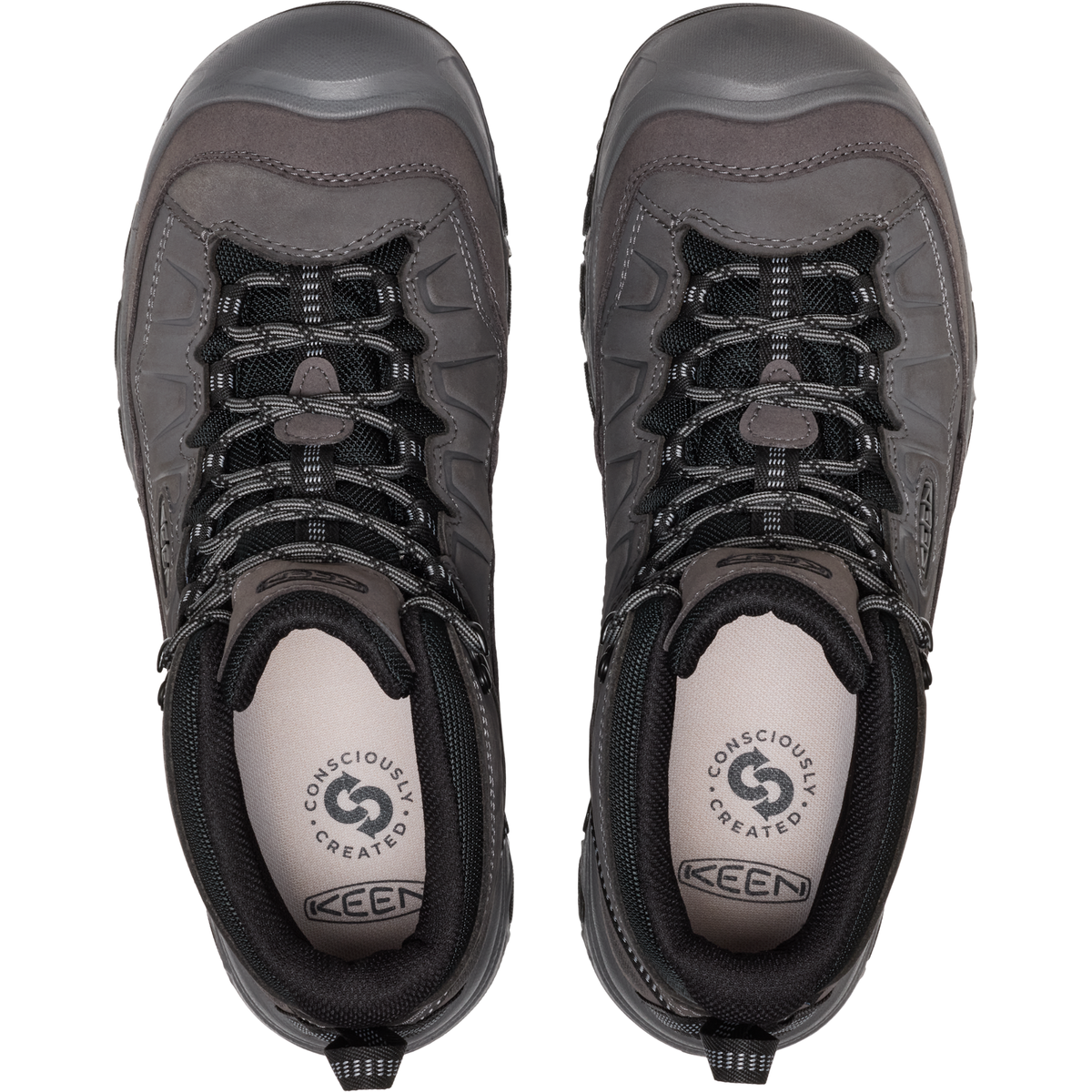 Keen Men's Targhee IV Waterproof Mid Trail Boots Magnet Black 1032633