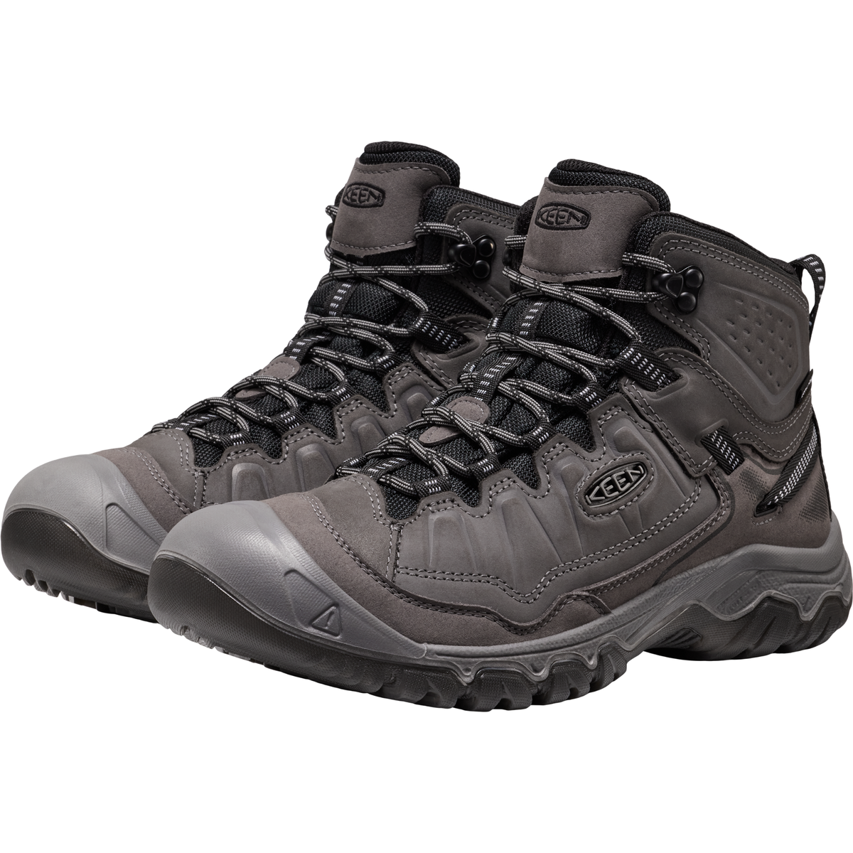 Keen Men's Targhee IV Waterproof Mid Trail Boots Magnet Black 1032633