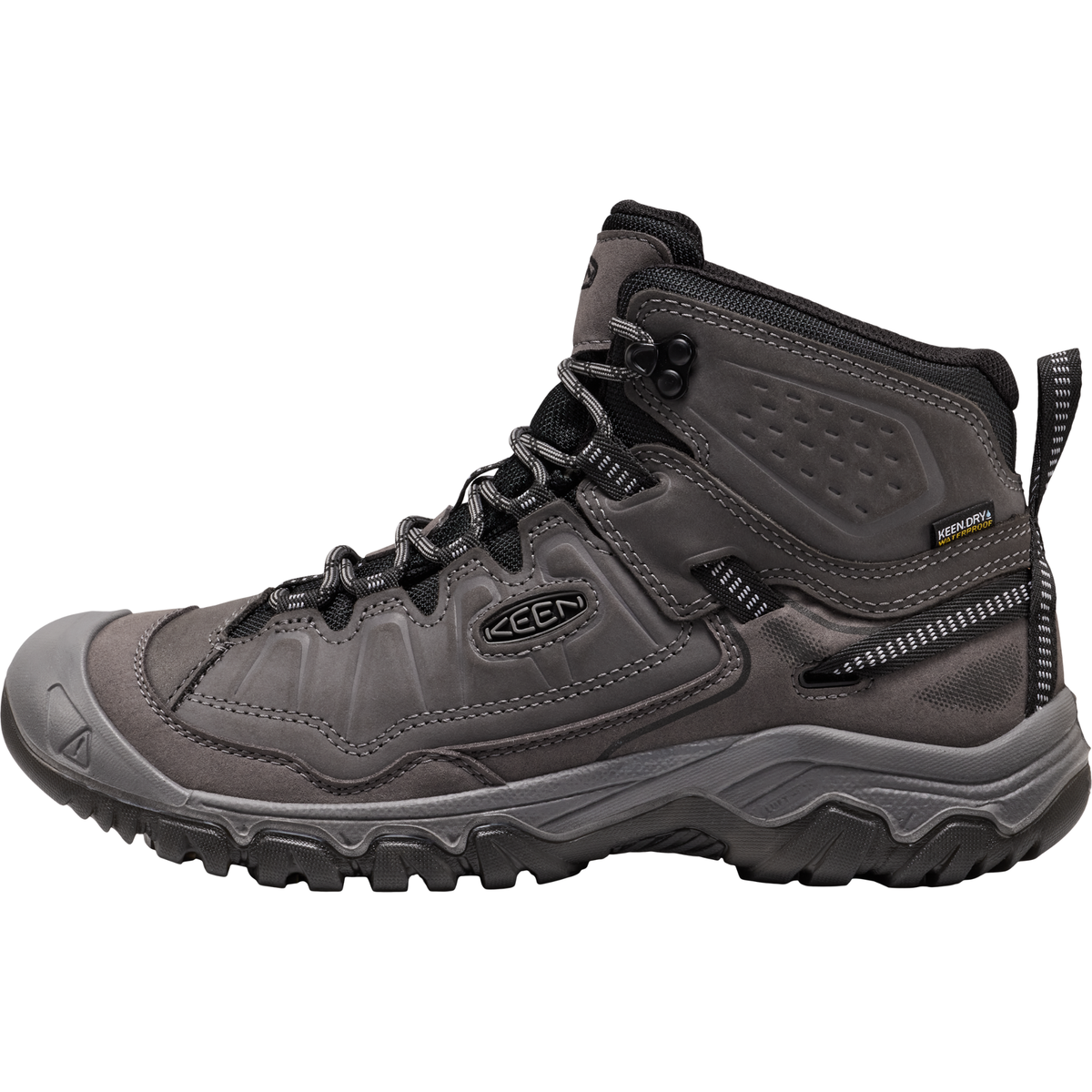 Keen Men's Targhee IV Waterproof Mid Trail Boots Magnet Black 1032633