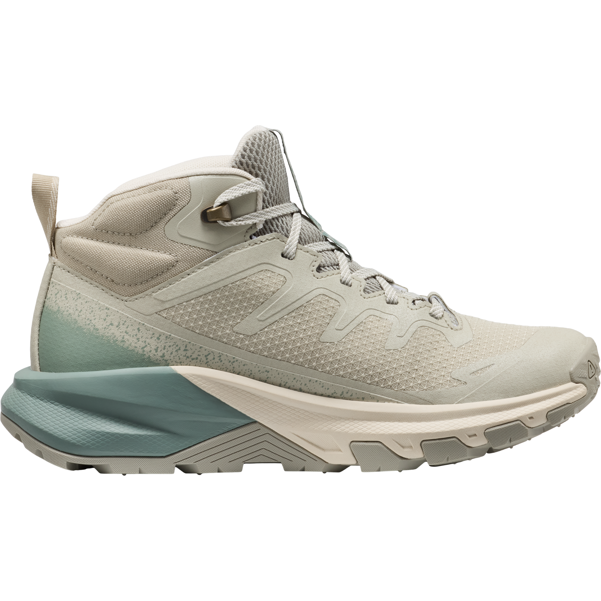Keen Women's Targhee Apex Waterproof Mid Trail Boots (Abbey Stone/Birch)