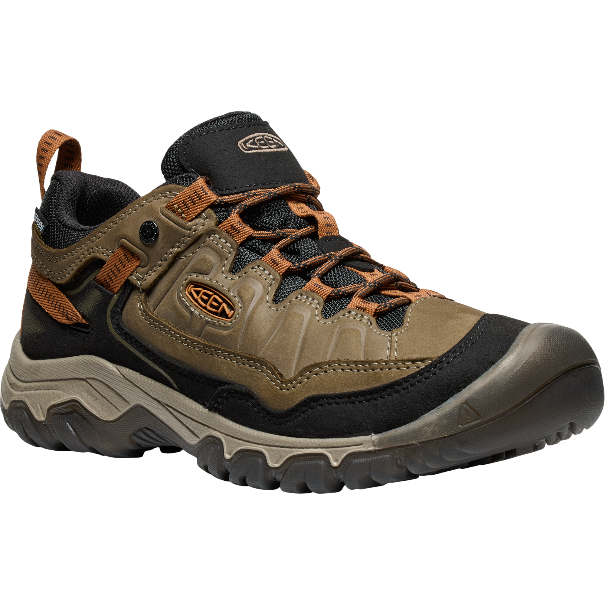 Keen Men's Targhee IV Waterproof Wide Fit Trail Shoes (Sea Turtle/Roasted Pecan)