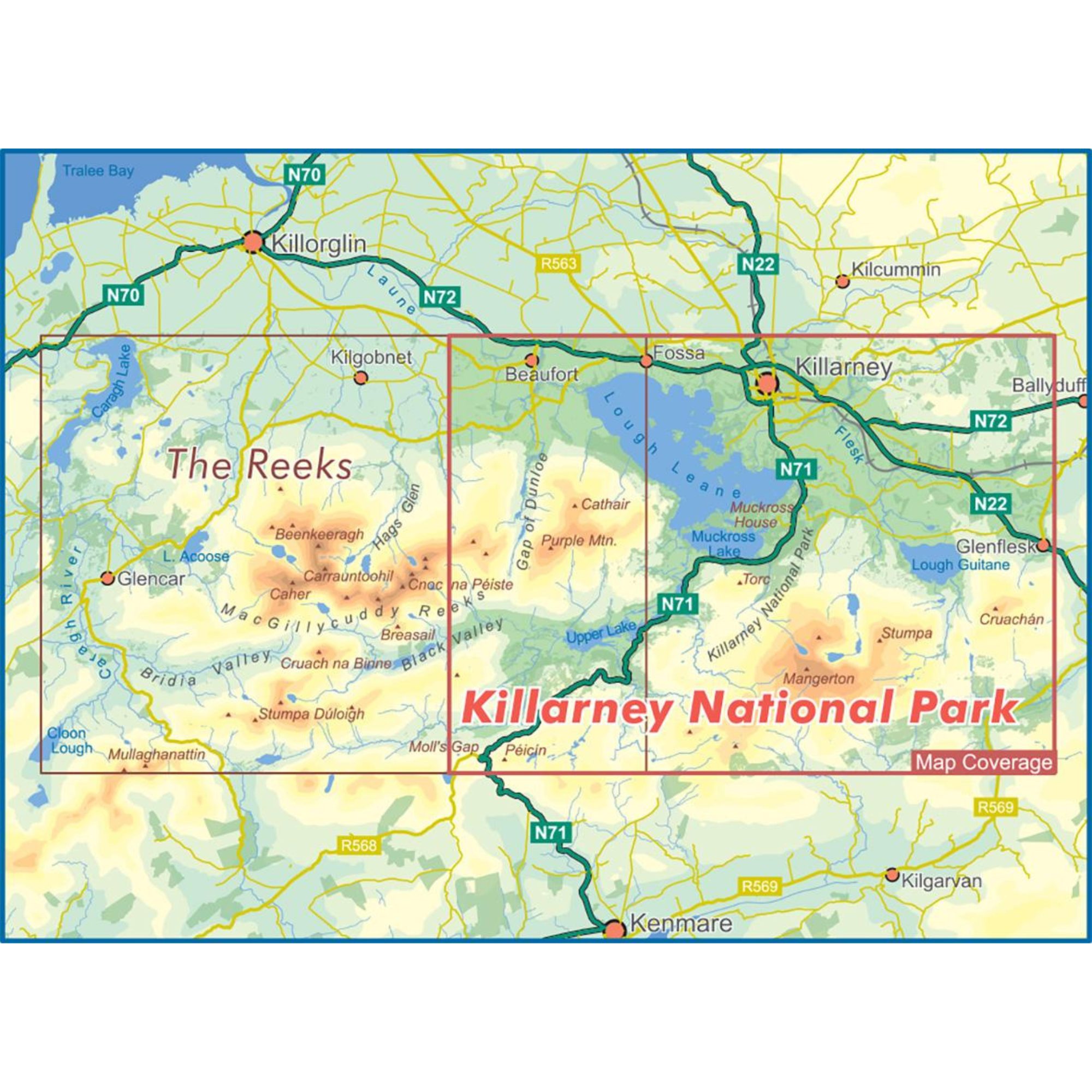 EastWest Mapping Killarney National Park Laminated Waterproof Map (1:20,000)