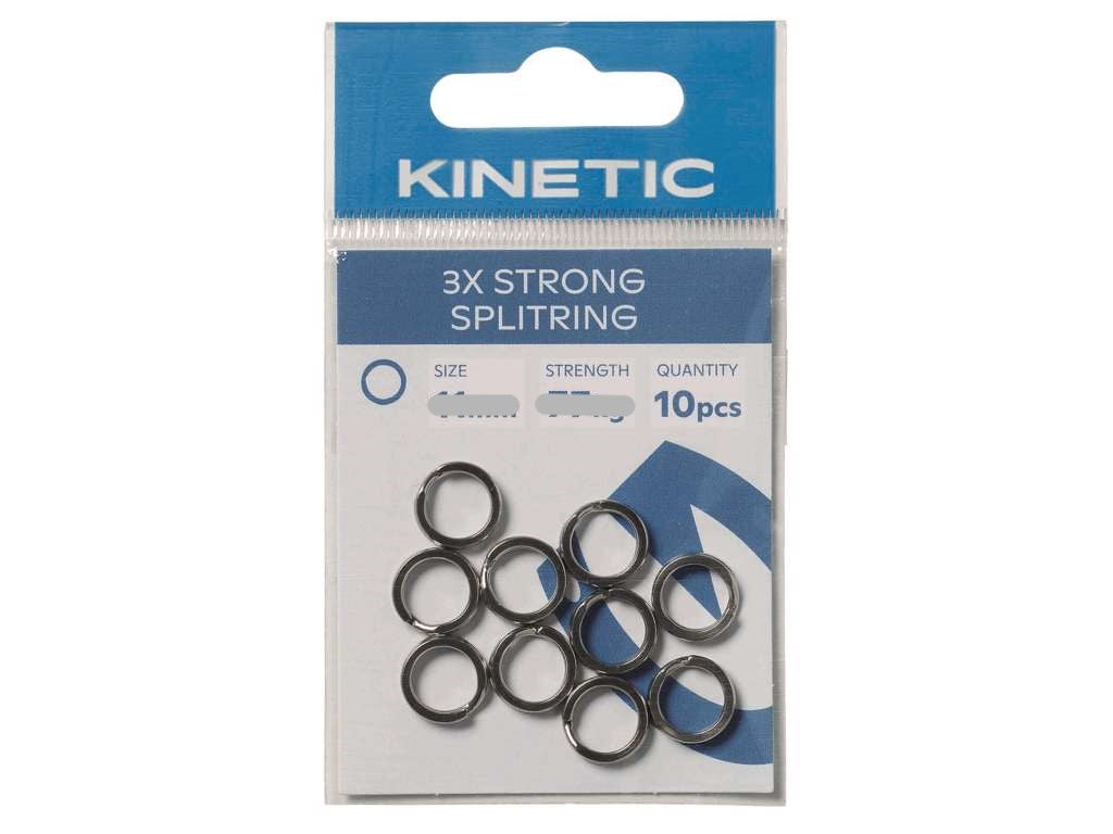 Kinetic 3X Strong Split Rings (14mm/113kg)(10 Pack)