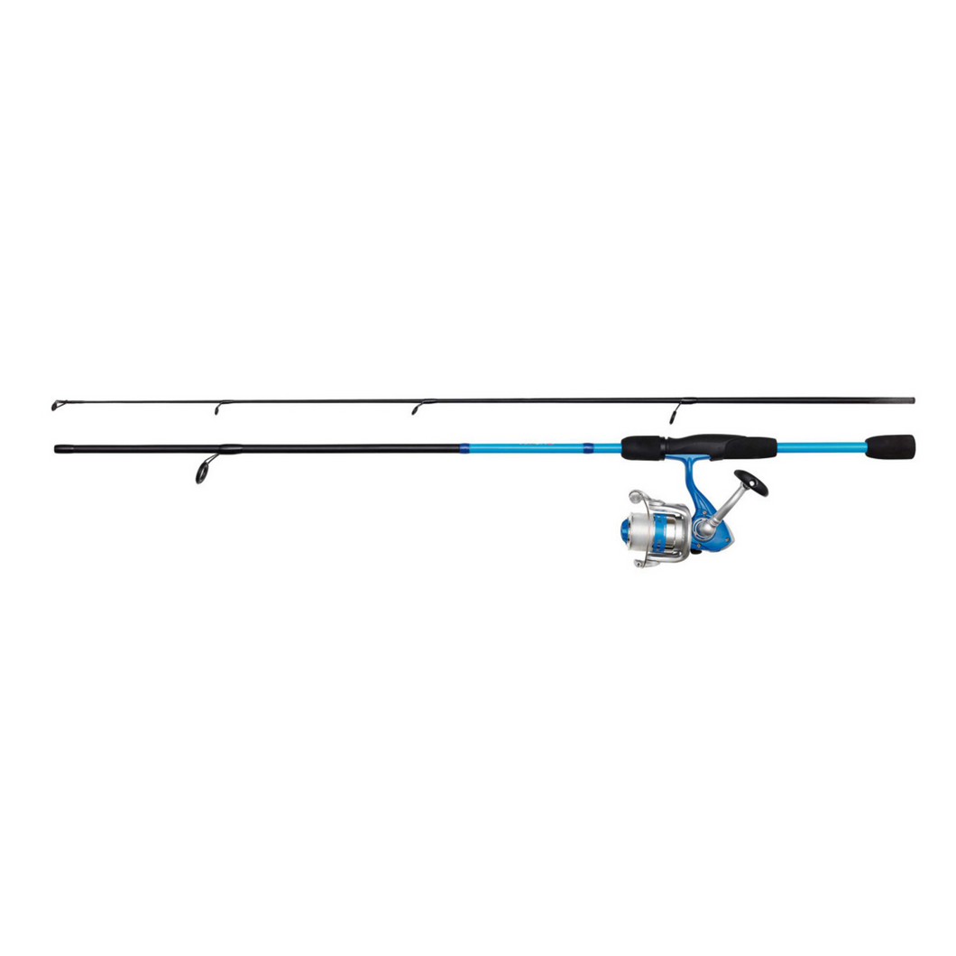 Kinetic 6ft/180cm Kids Little Viking 2 Section Rod + Reel Spinning Combo (5-20g)(Blue)