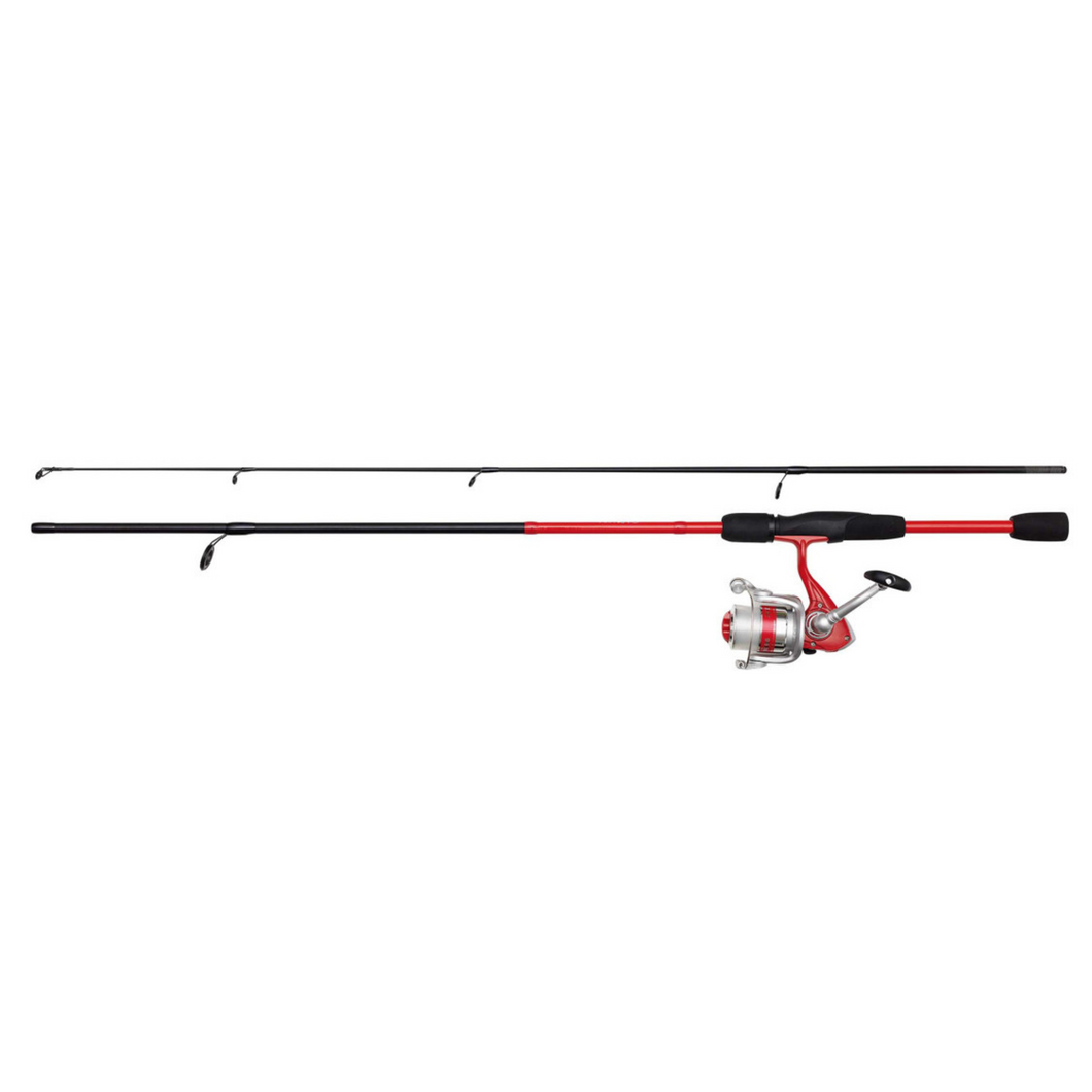 Kinetic 6ft/180cm Kids Little Viking 2 Section Rod + Reel Spinning Combo (5-20g)(Red)