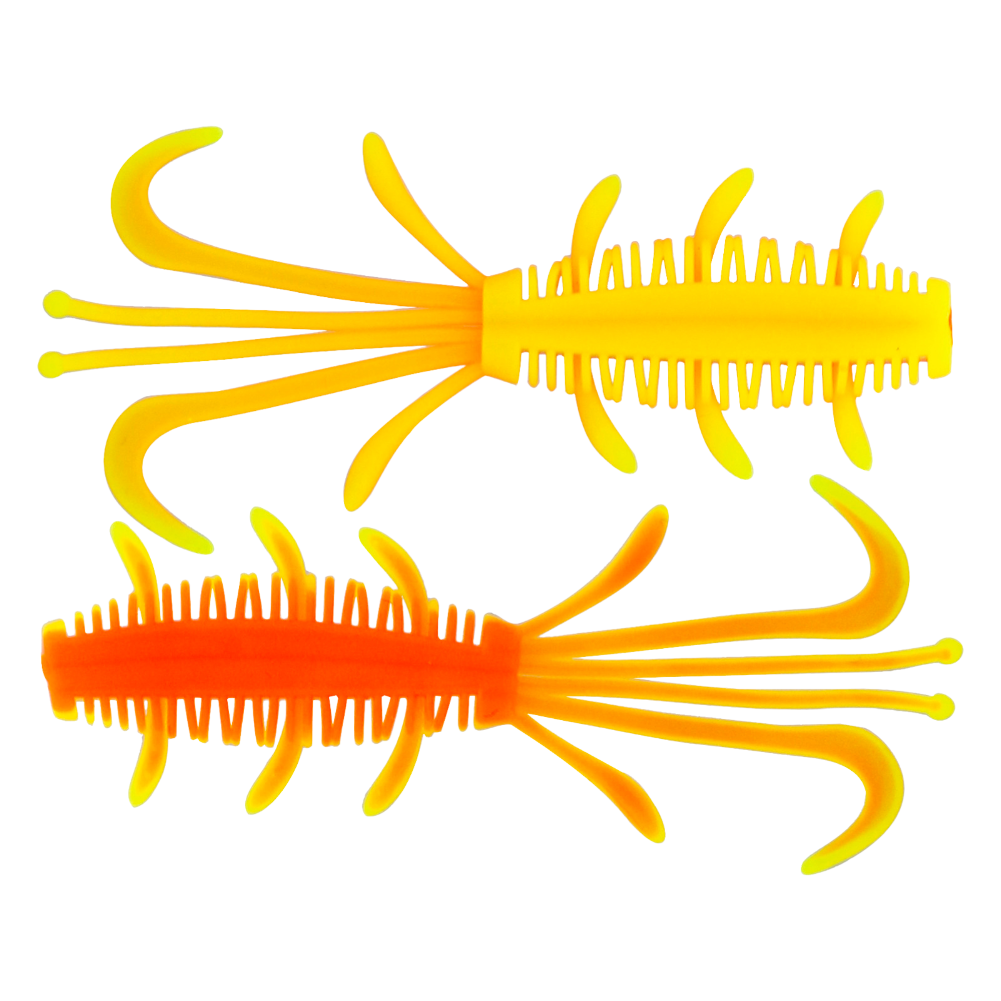 Kinetic NYX Soft Plastic Lure (6.5cm/1.4g)(Yellow/Orange)(10 Pack)