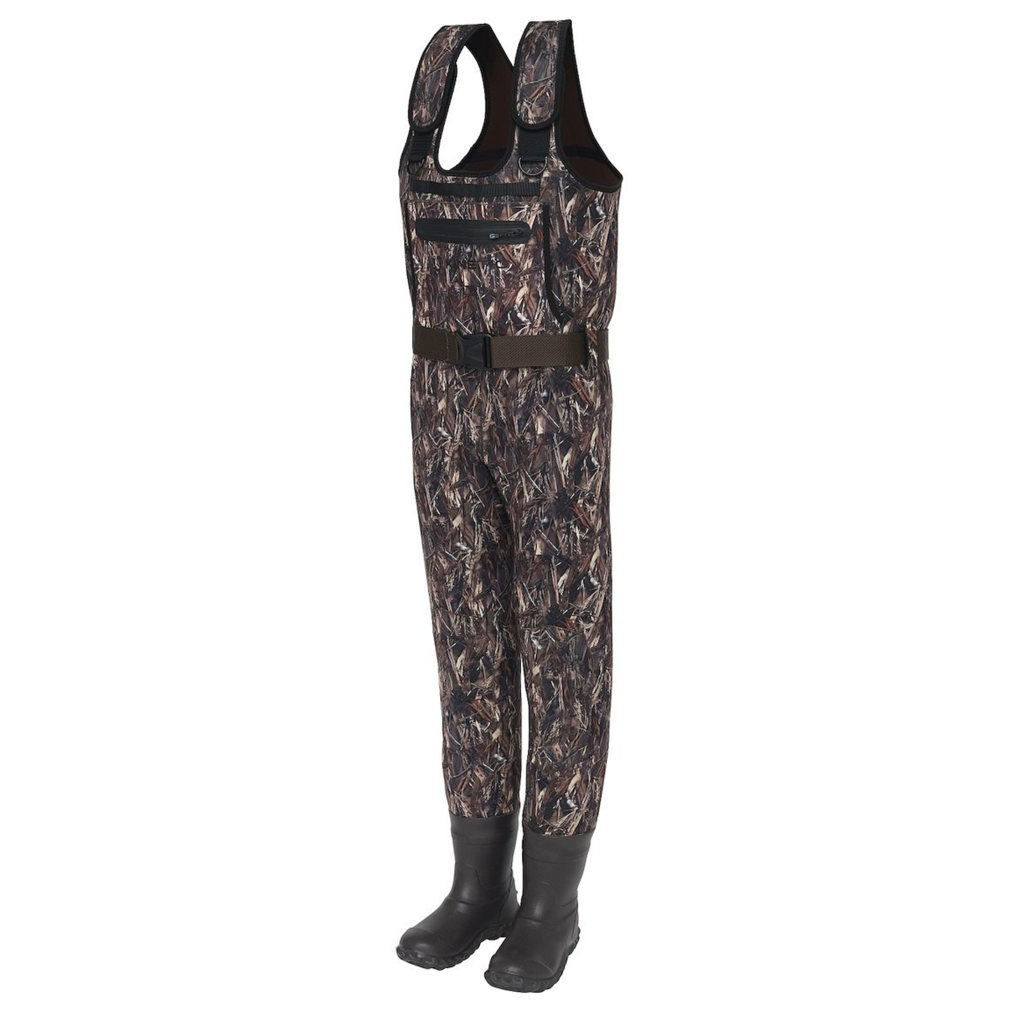 Kinetic Unisex NeoRush Neoprene Bootfoot Cleated Chest Waders (Camo)