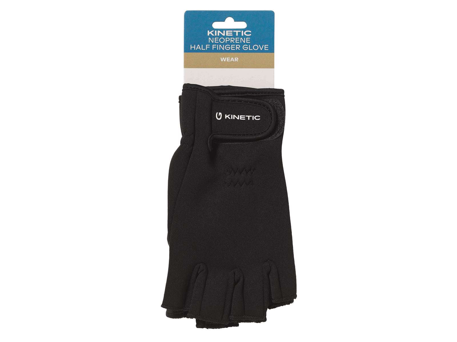 Kinetic Neoprene Half Finger Gloves (Black)