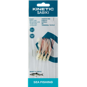 Kinetic Sabiki Hook Hokkai 4 Hook Rig (#5)(Copper Flash)