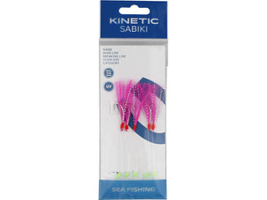 Kinetic Sabiki Nordic Mackerel Rig (#1/0)(Pink/Crystal Flash)