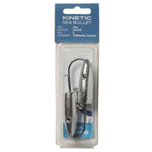 Load image into Gallery viewer, Kinetic Sea Bullet Jighead Lure (80g)(Silver)(2 Pack)
